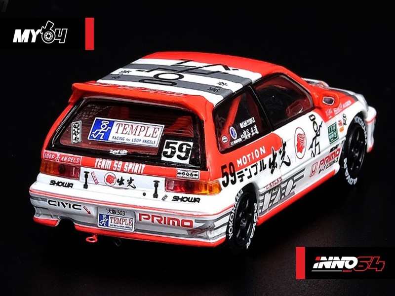 1:64 Honda Civic EF9 "IDEMITSU MOTION" TEMPLE RACING (JDM05)