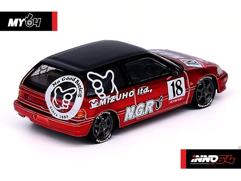 1:64 Honda Civic SiR EF9 Mizuho No Good Racing (JDM01)