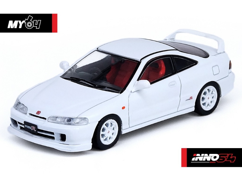1:64 HONDA INTEGRA TYPE-R DC2 1996 White (With Extra decals and wheels)