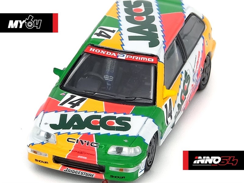 1:64 Honda Civic EF9 GR.A #14 "JACCS" JTC 1992