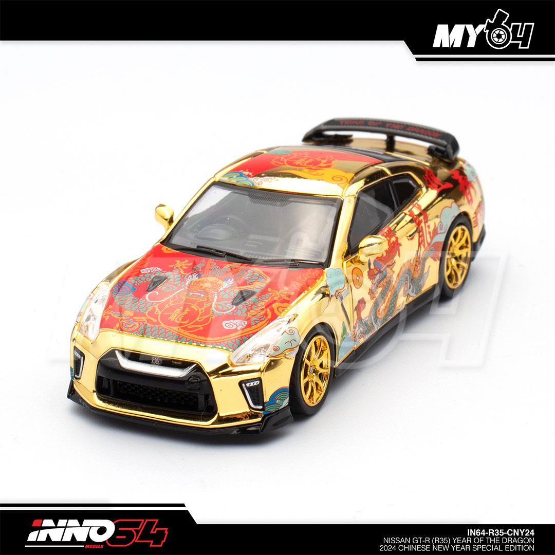 1:64 INNO64 Nissan GT-R (R35) Year of the Dragon 2024 Chinese New Year Special Edition