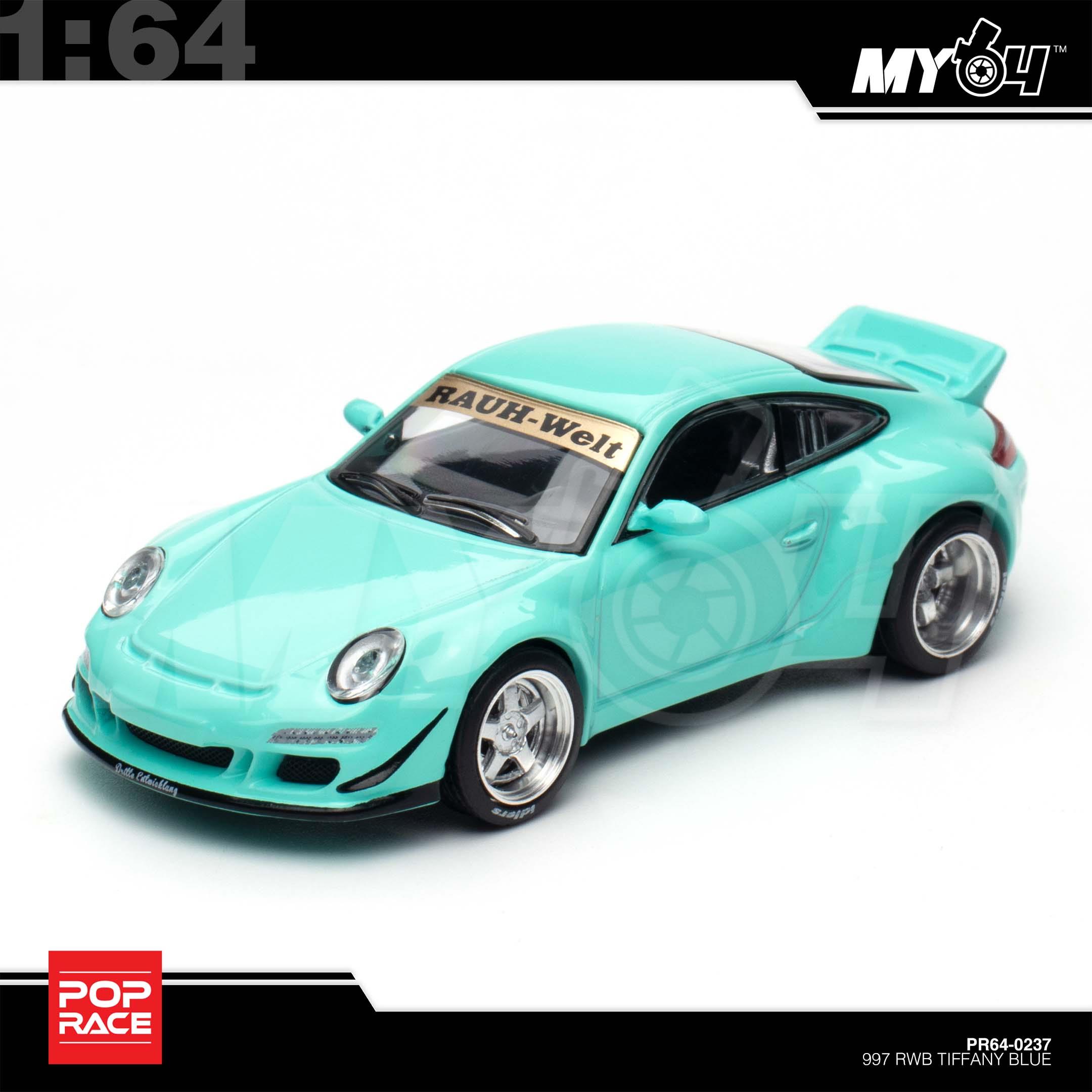 1:64 POP RACE 997 RWB Tiffany Blue