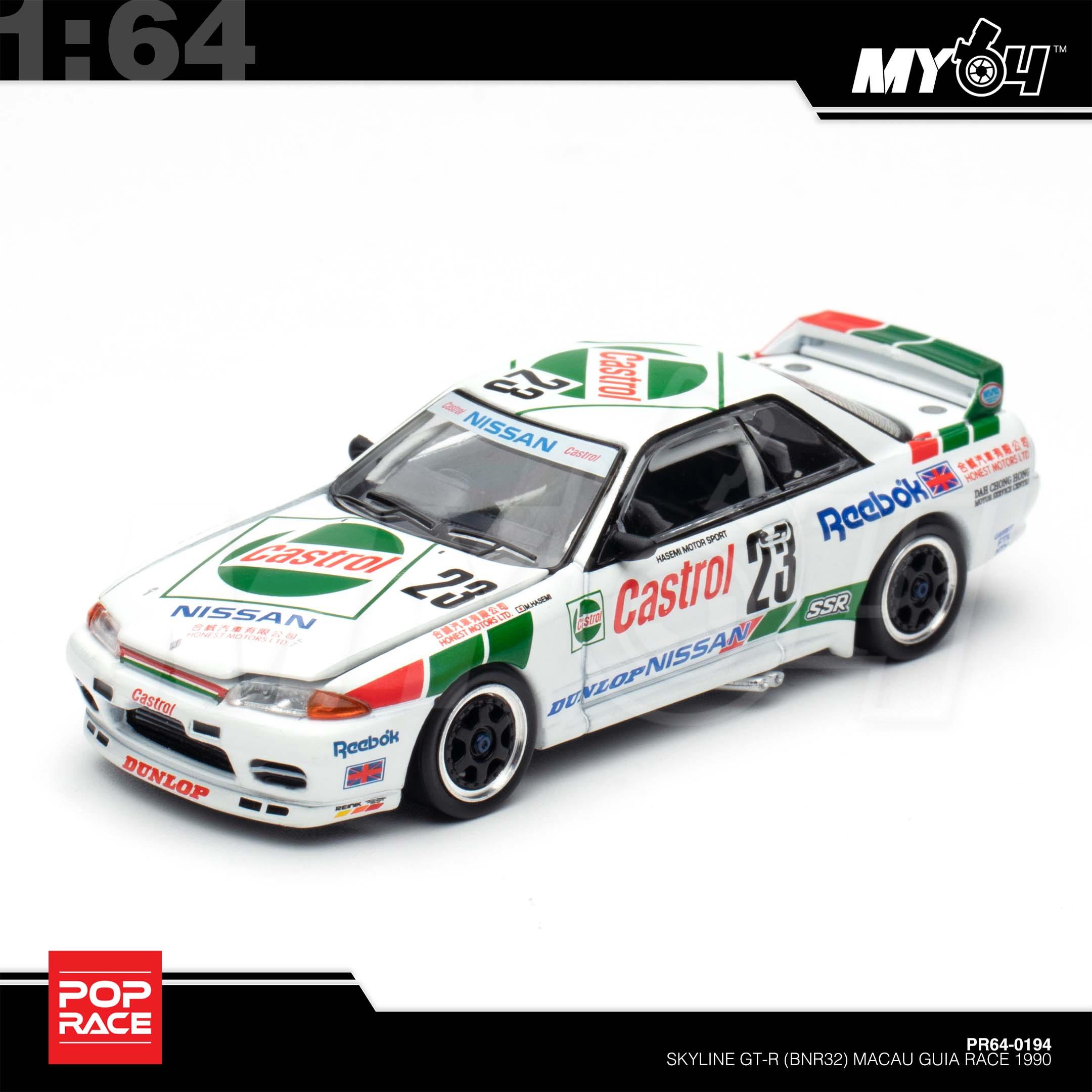 1:64 POP RACE Skyline GT-R (BNR32) Macau Guia Race 1990