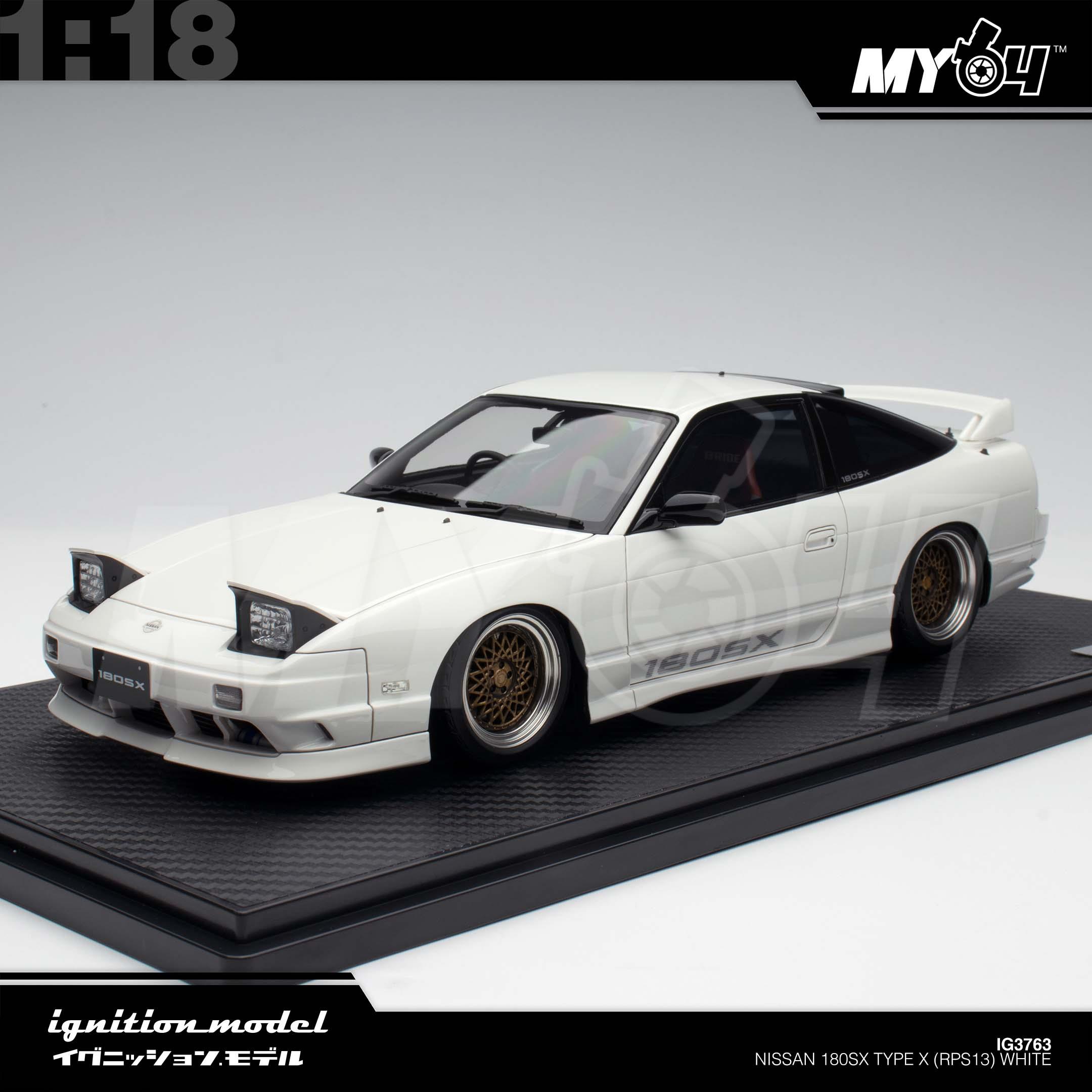 1:18 IGNITION MODEL Nissan 180SX Type X (RPS13) White