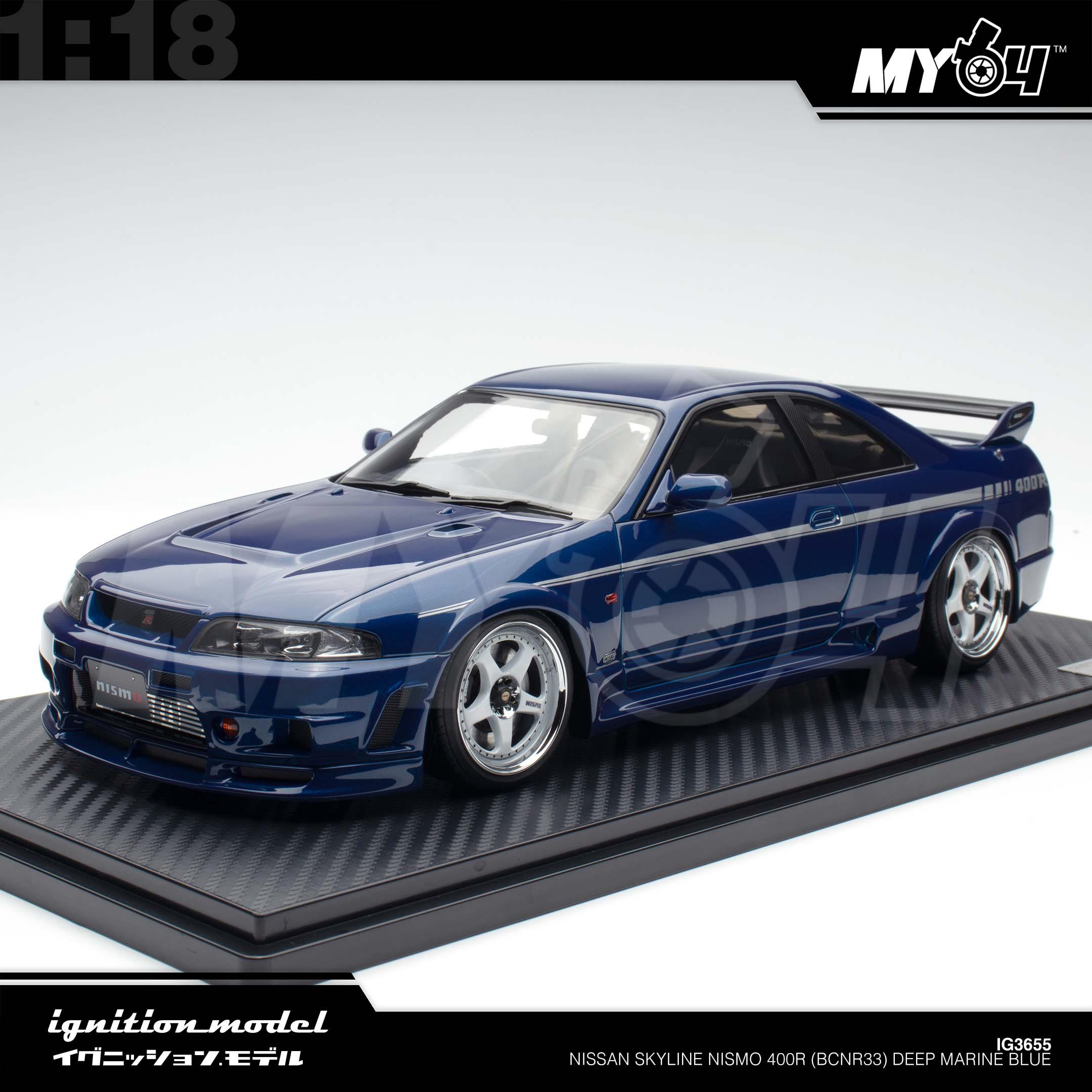 1:18 IGNITION MODEL Nissan Skyline Nismo 400R (BCNR33) Deep Marine Blue