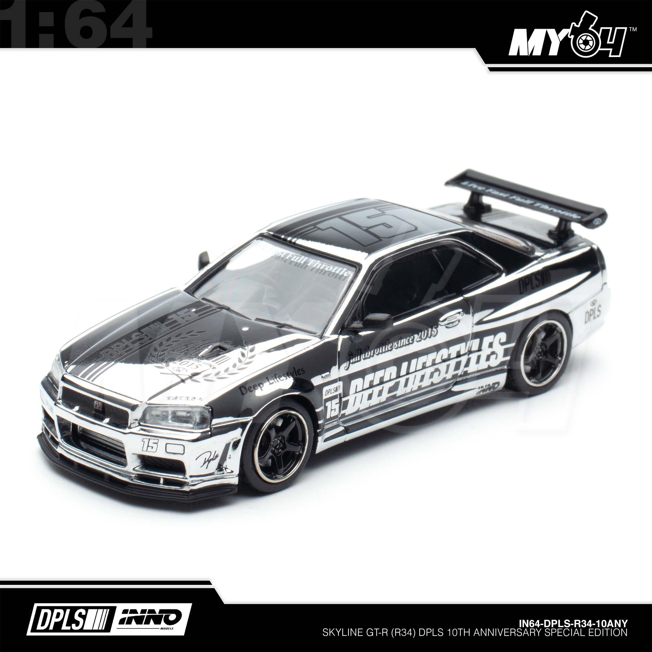 1:64 DPLS X INNO Skyline GT-R (R34) DPLS 10th Anniversary Special Edition