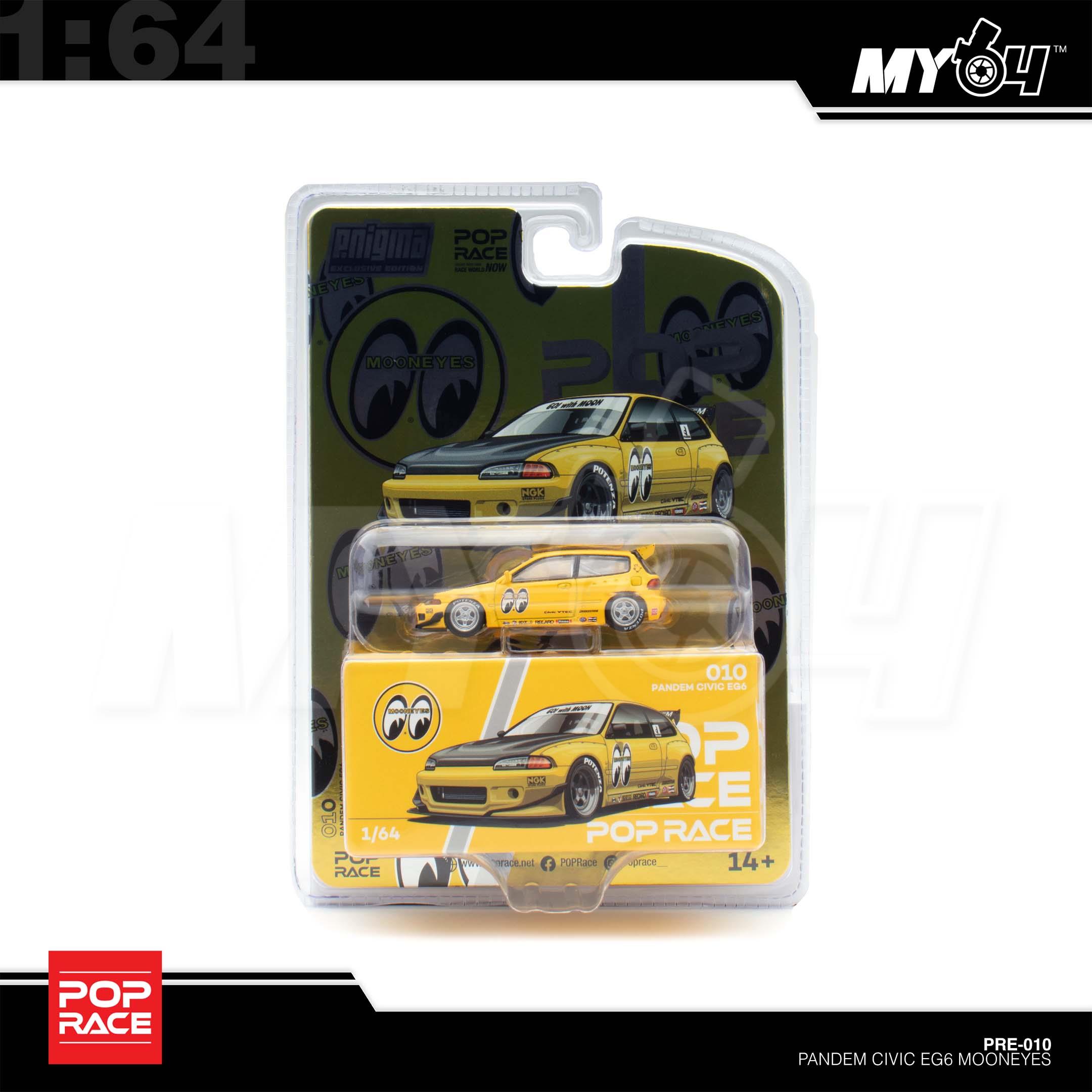 1:64 POP RACE Pandem Civic EG6 Mooneyes