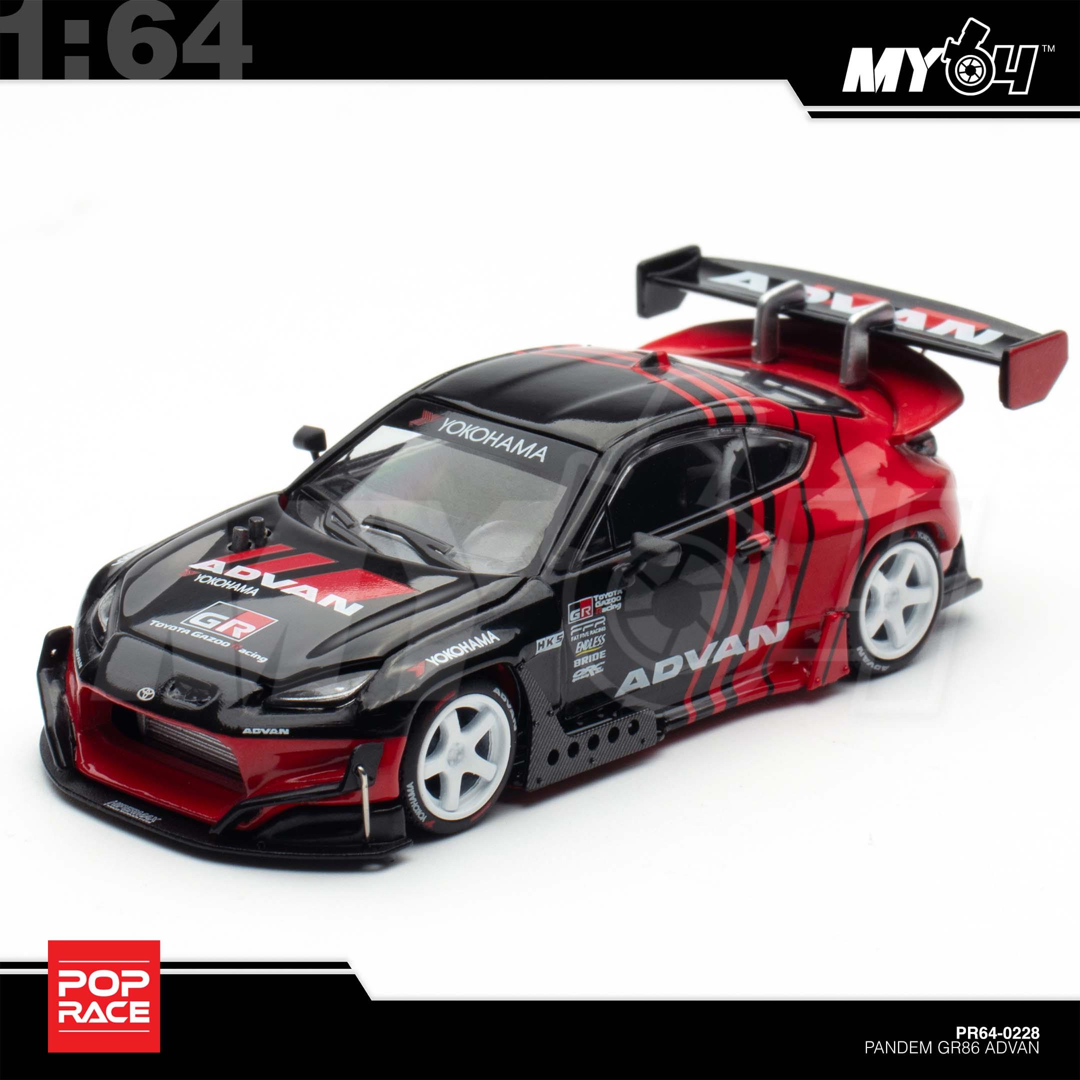 1:64 POP RACE Pandem GR86 Advan