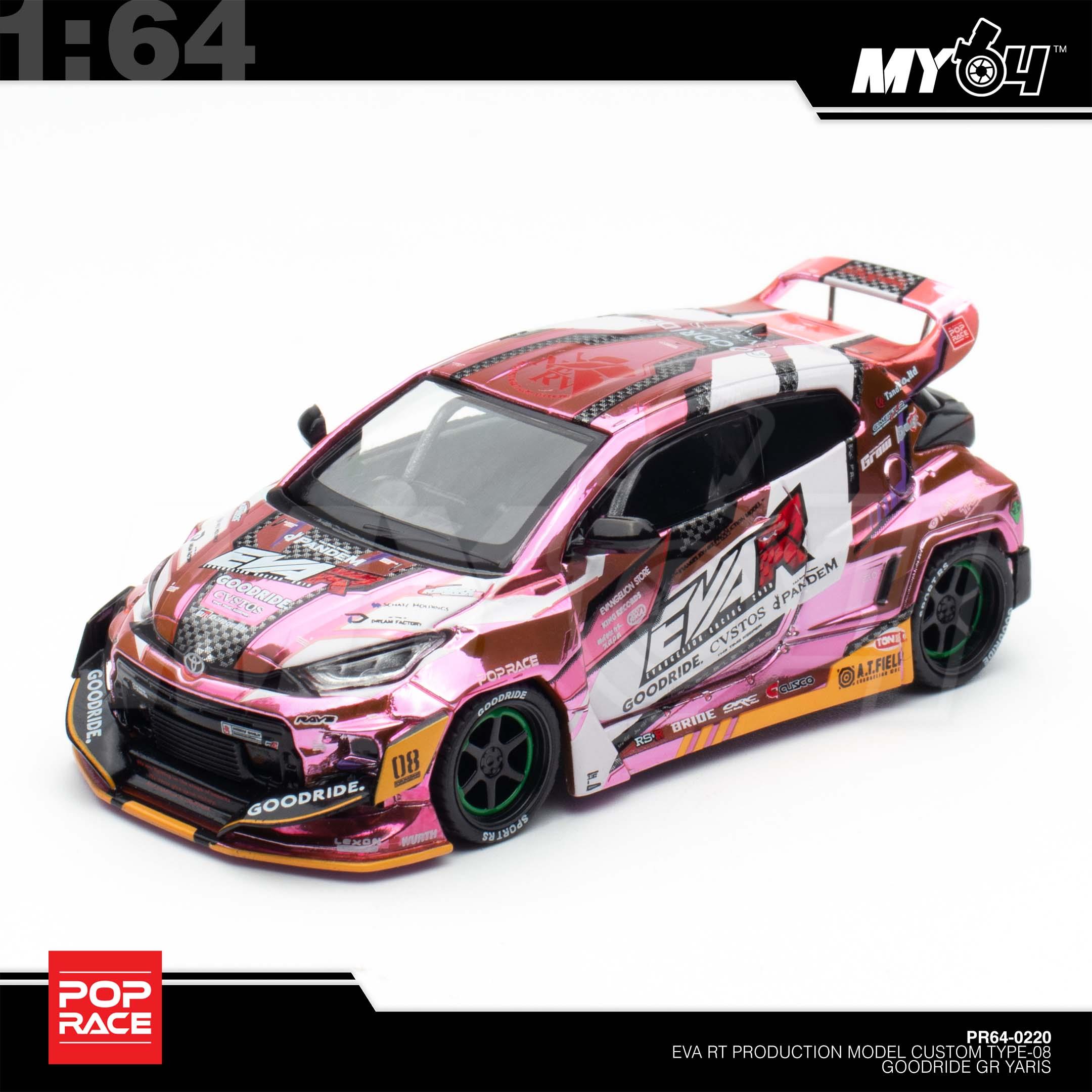 1:64 POP RACE EVA RT Production Model Custom Type-08 Goodride GR Yaris