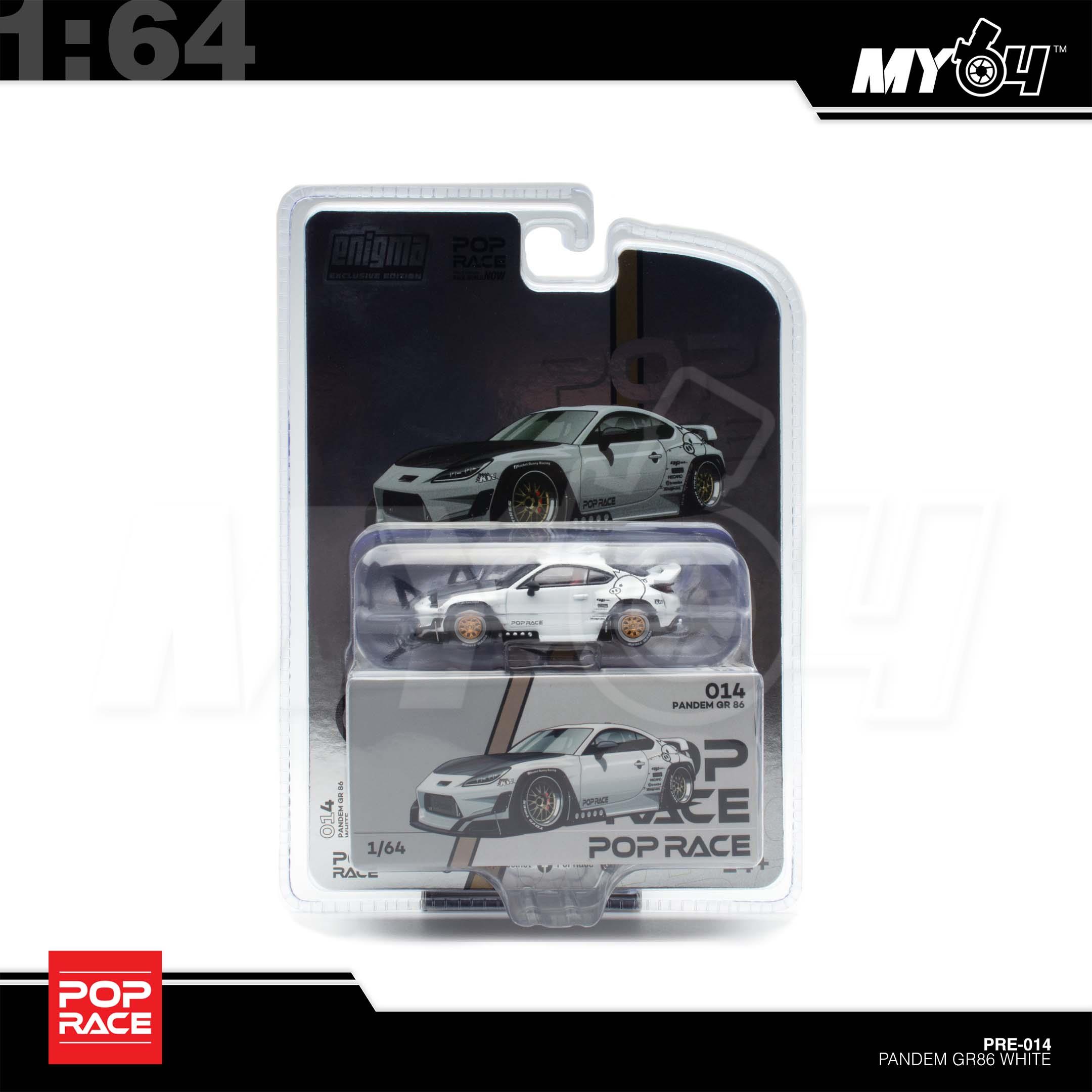 1:64 POP RACE Pandem GR86 White
