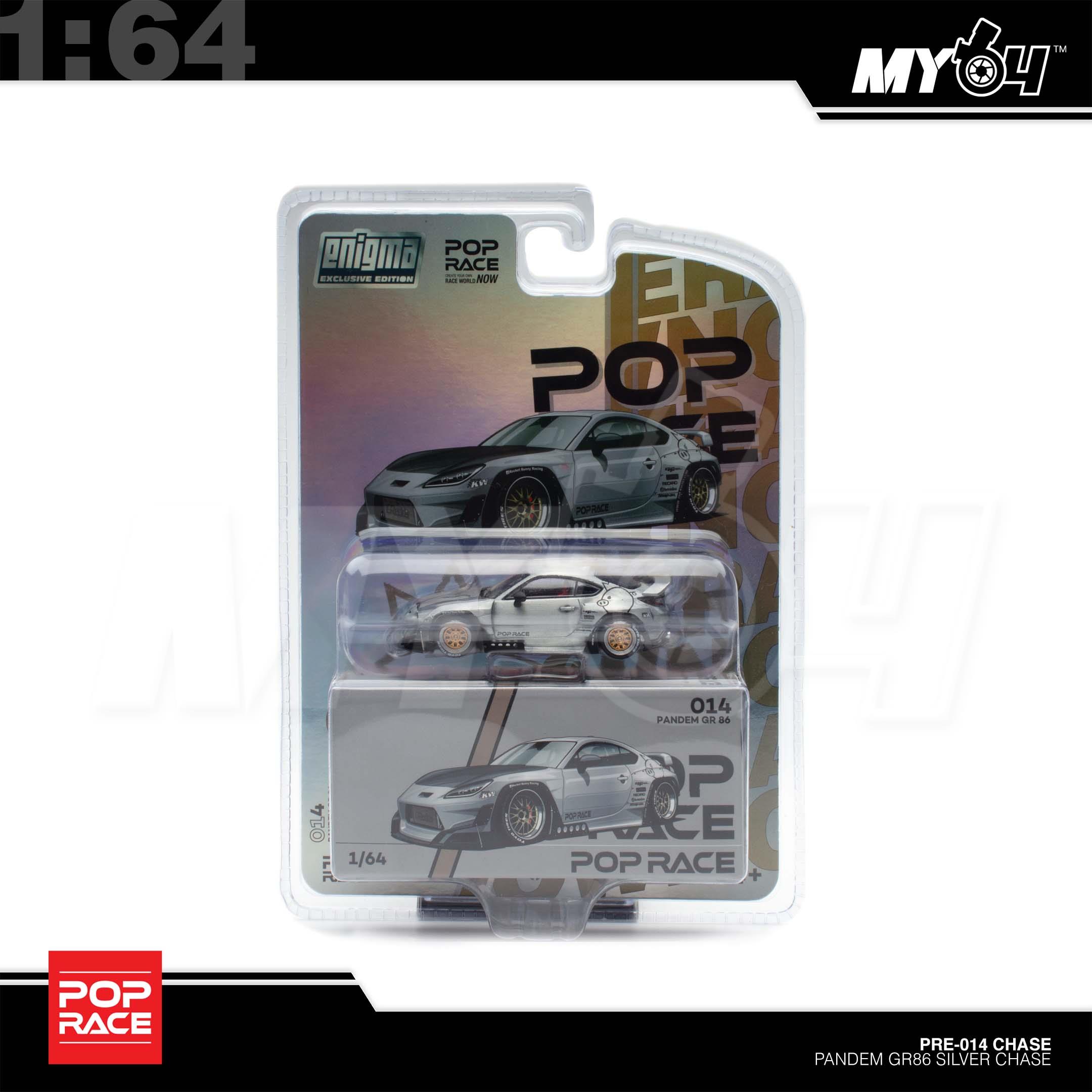 1:64 POP RACE Pandem GR86 Silver Chase