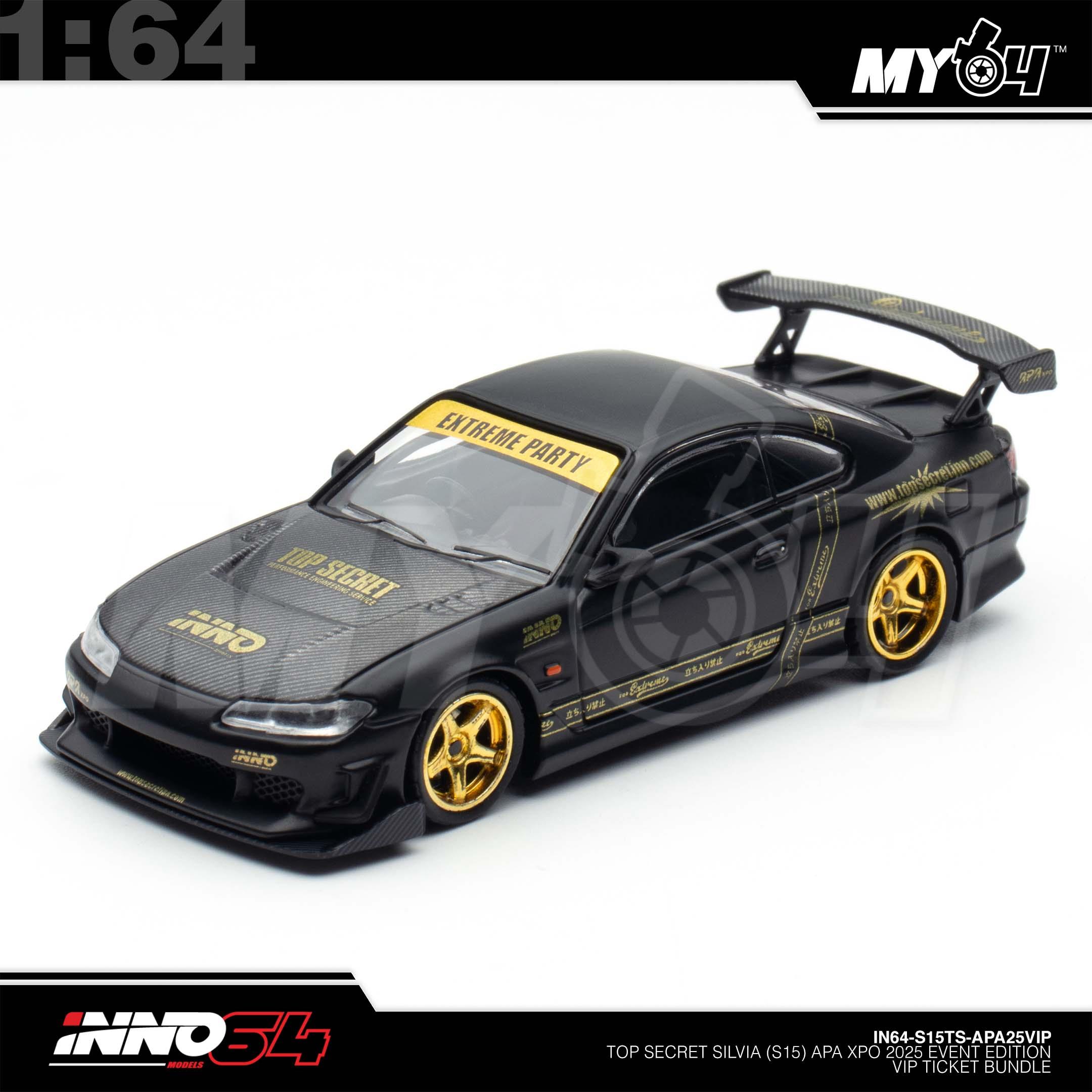 1:64 INNO64 Top Secret Silvia (S15) APA XPO 2025 Event Edition VIP Ticket Bundle