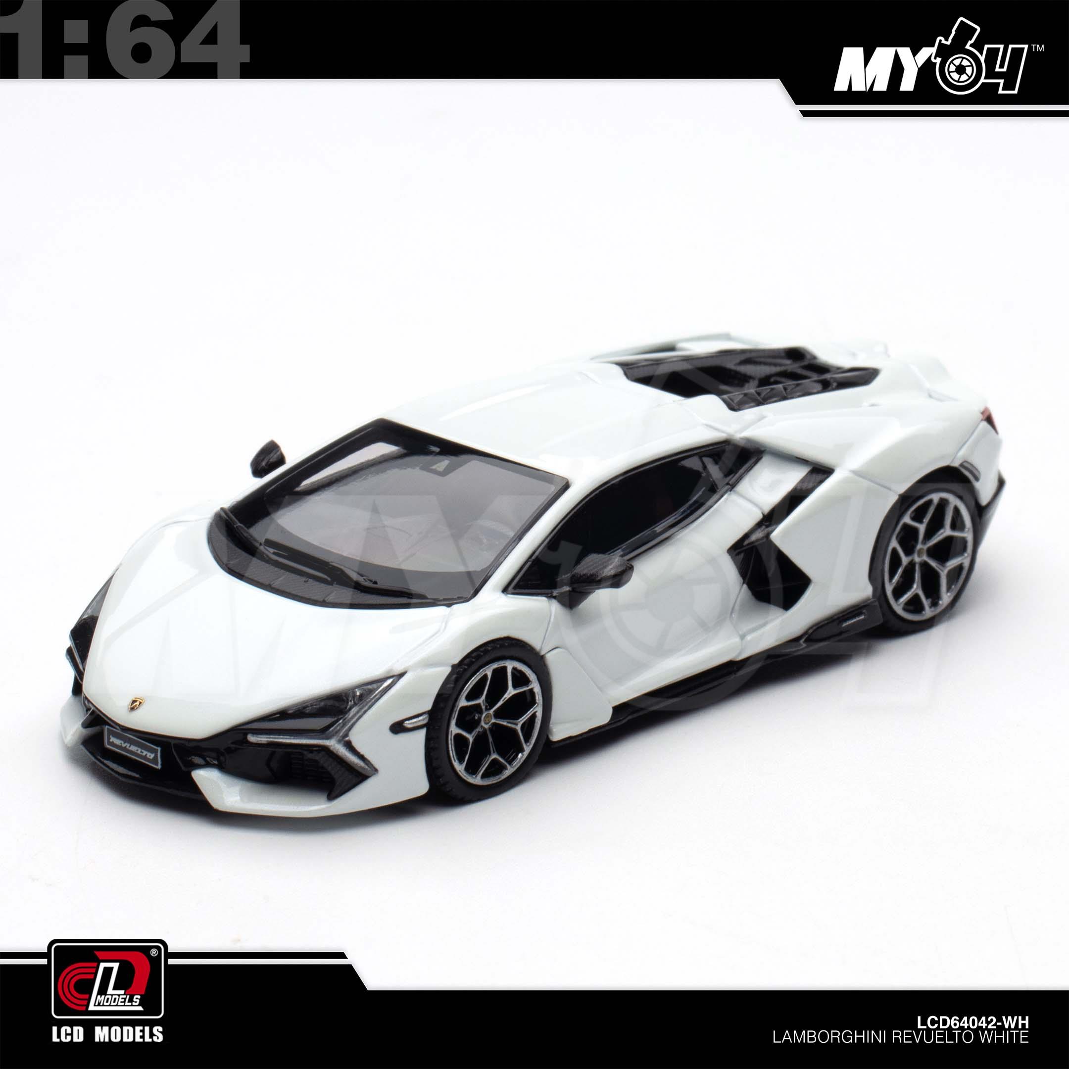 1:64 LCD MODEL Lamborghini Revuelto White