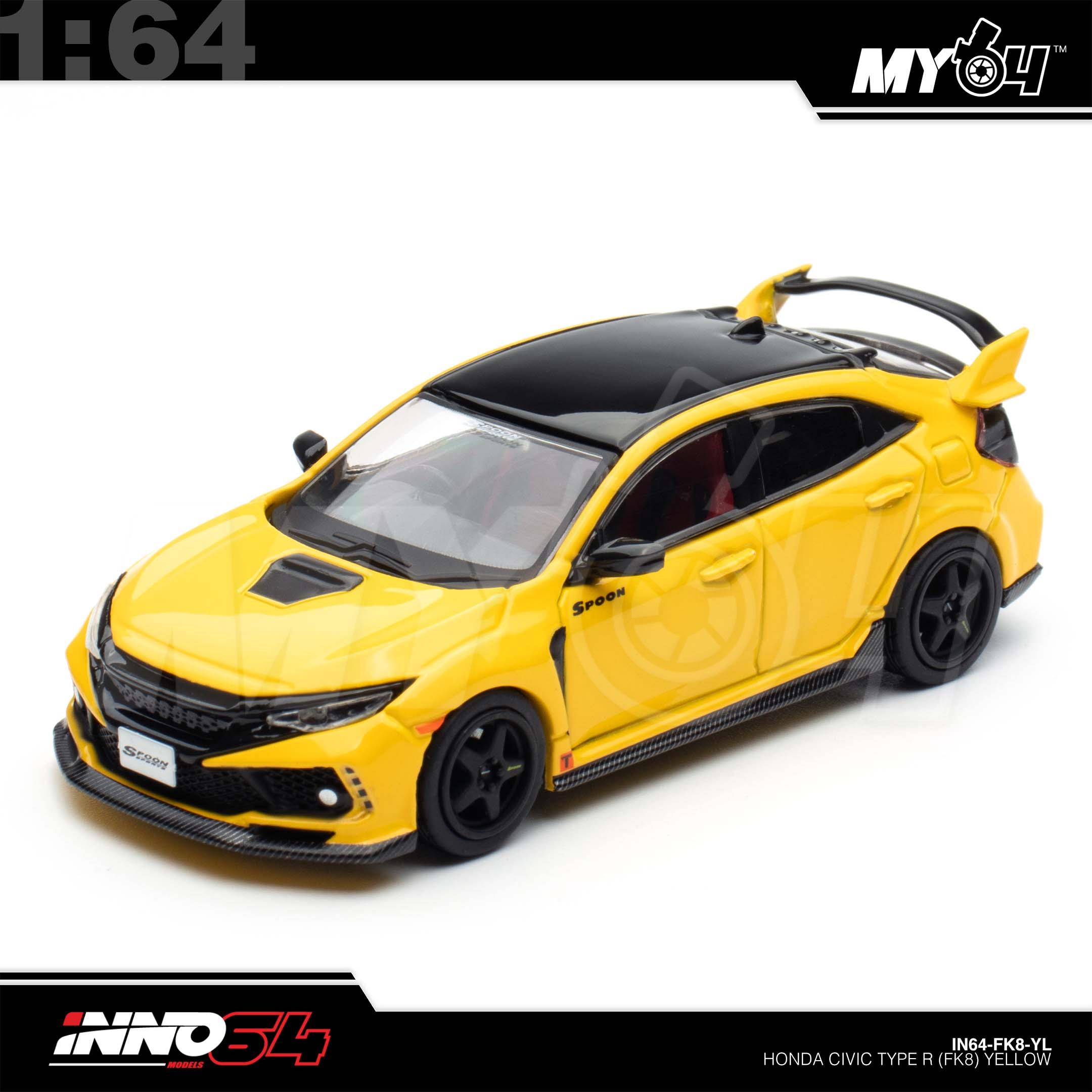1:64 INNO64 Honda Civic Type R (FK8) Yellow