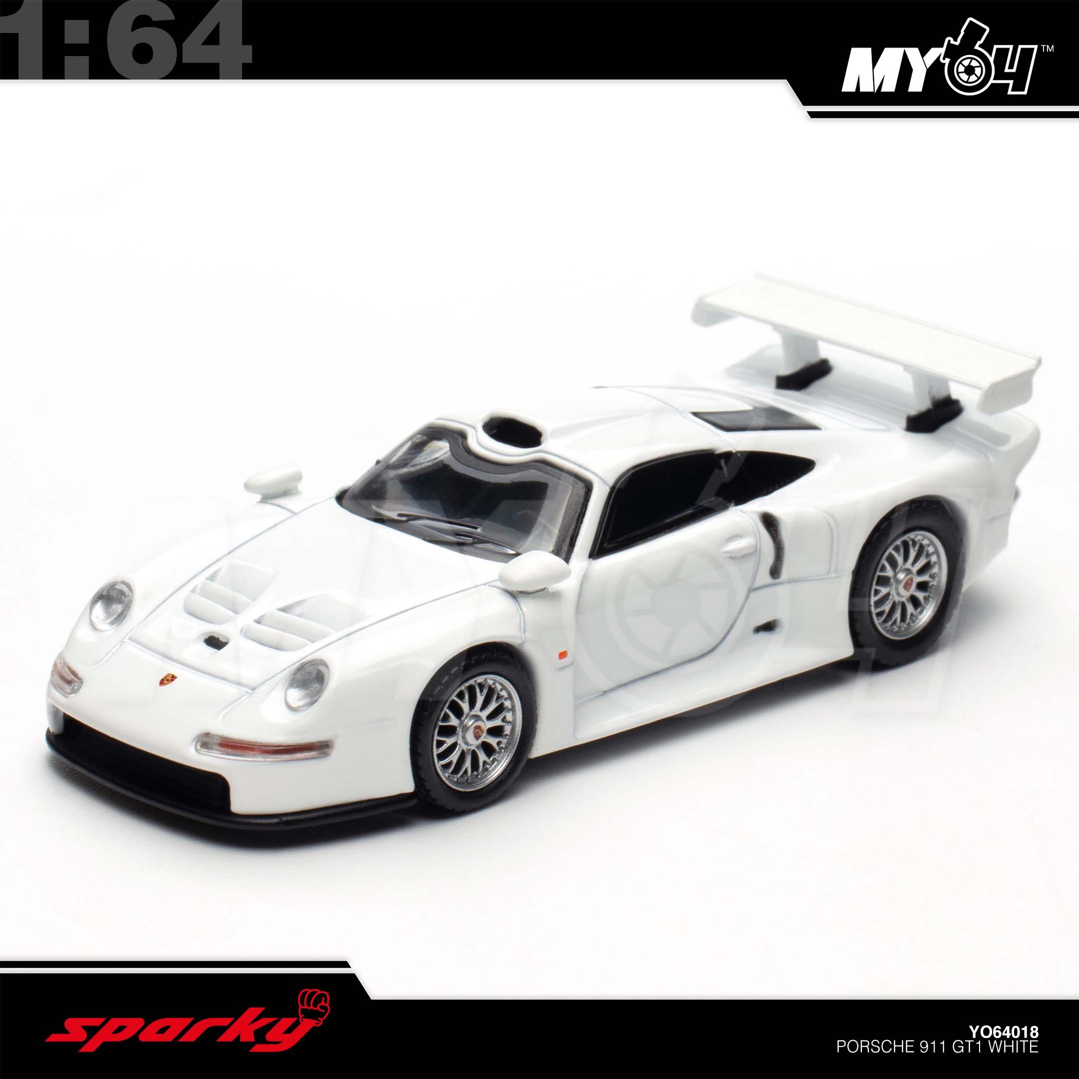 1:64 SPARKY Porsche 911 GT1 White