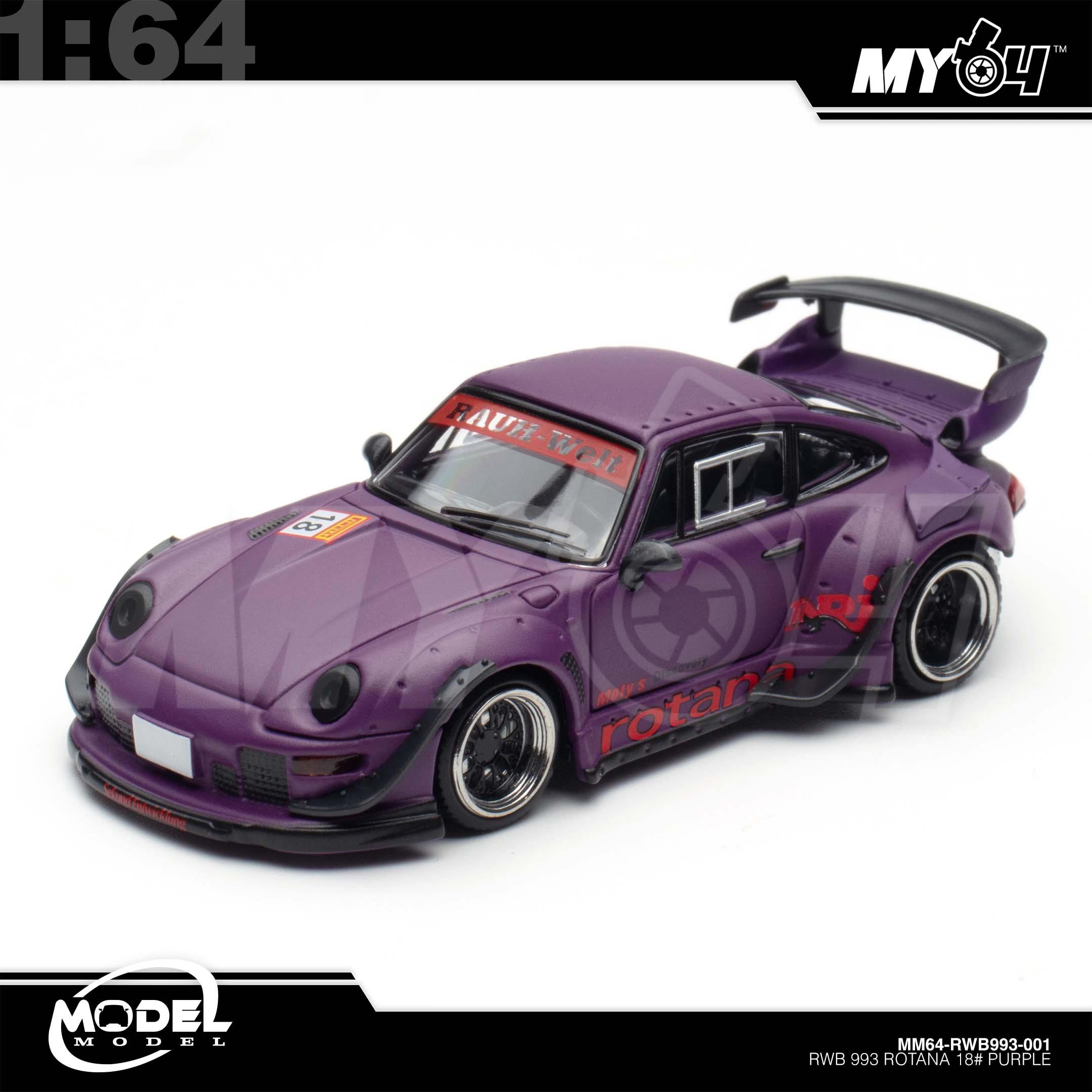 1:64 MODELMODEL RWB 993 Rotana 18# Purple