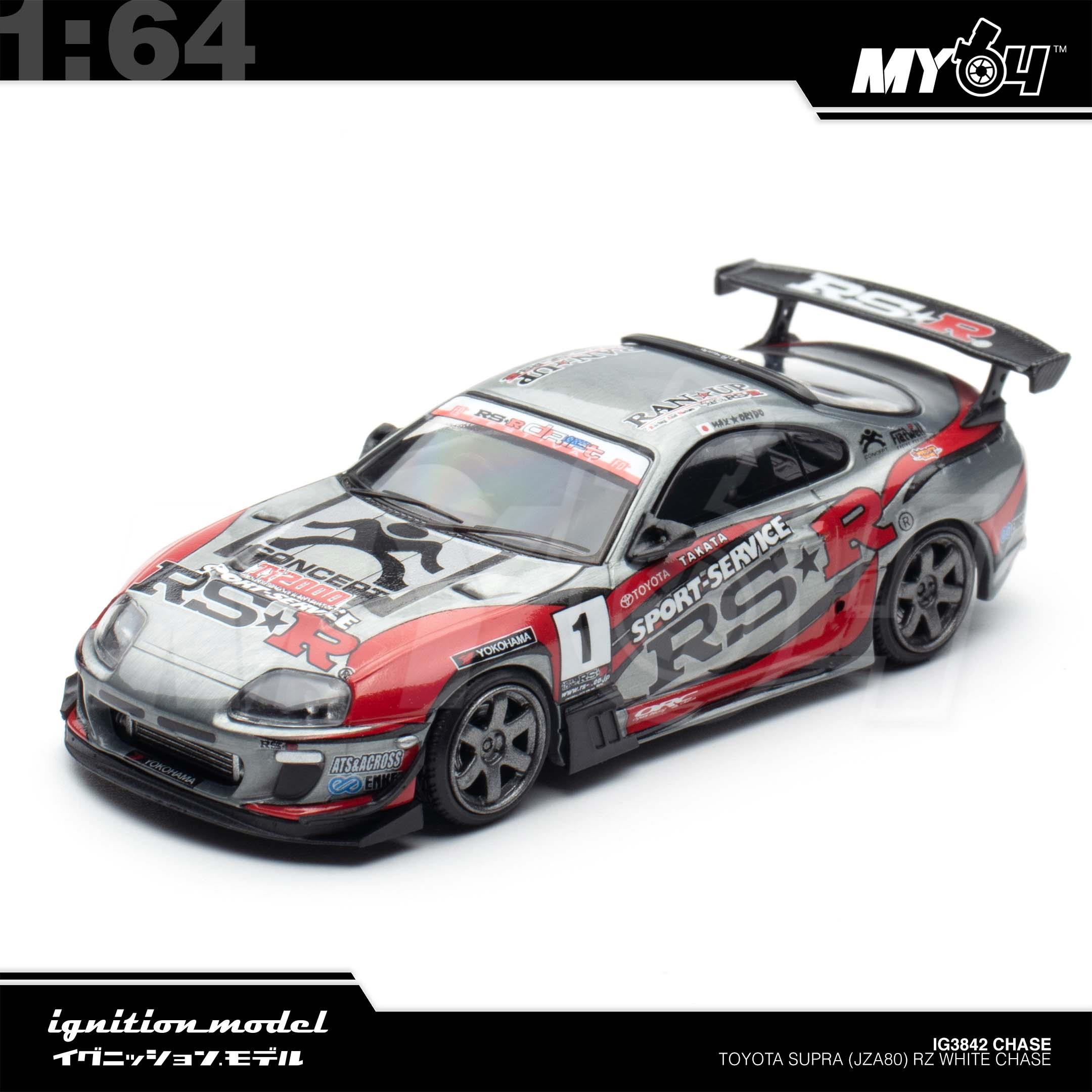 1:64 IGNITION MODEL Toyota Supra (JZA80) RZ White Chase
