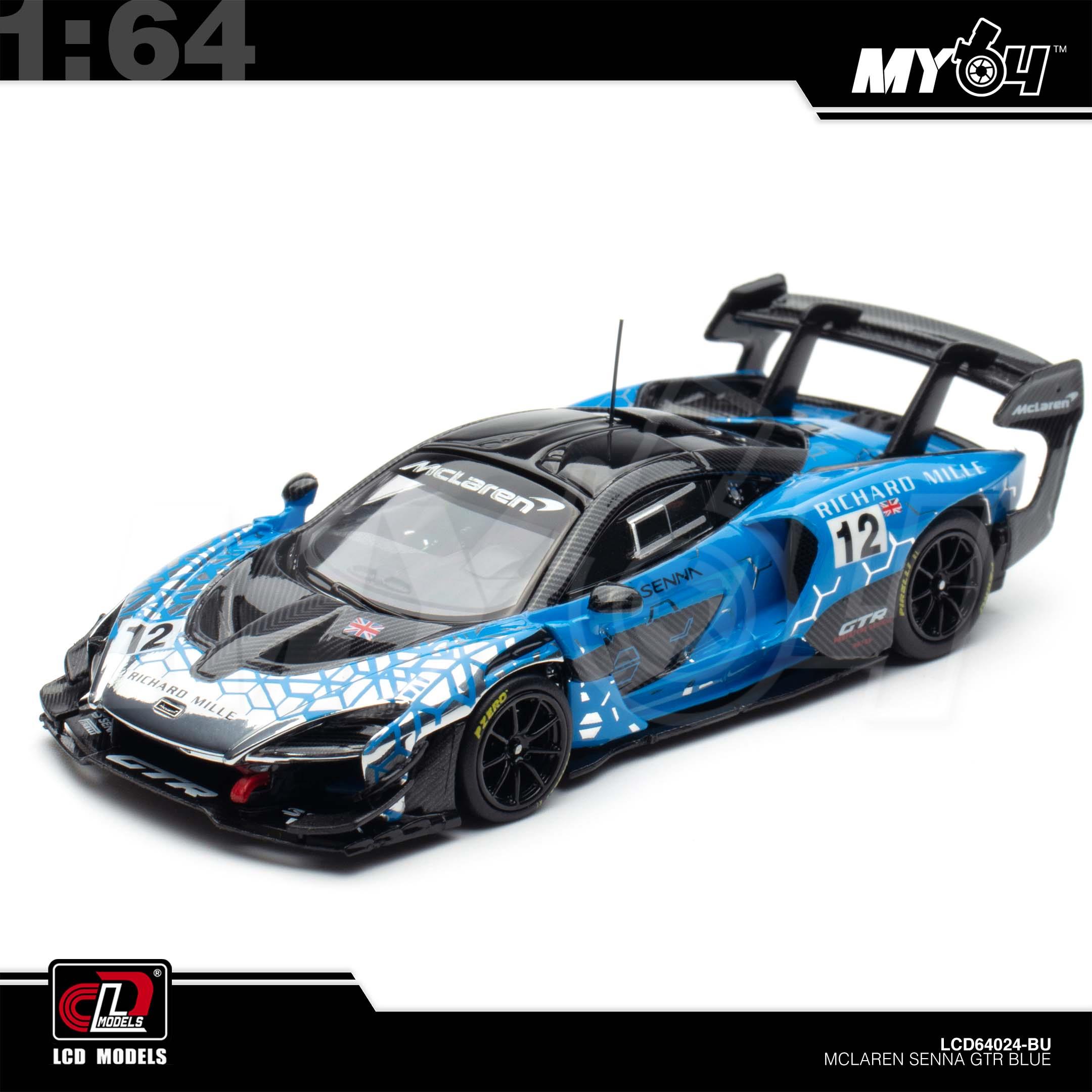1:64 LCD MODEL McLaren Senna GTR Blue