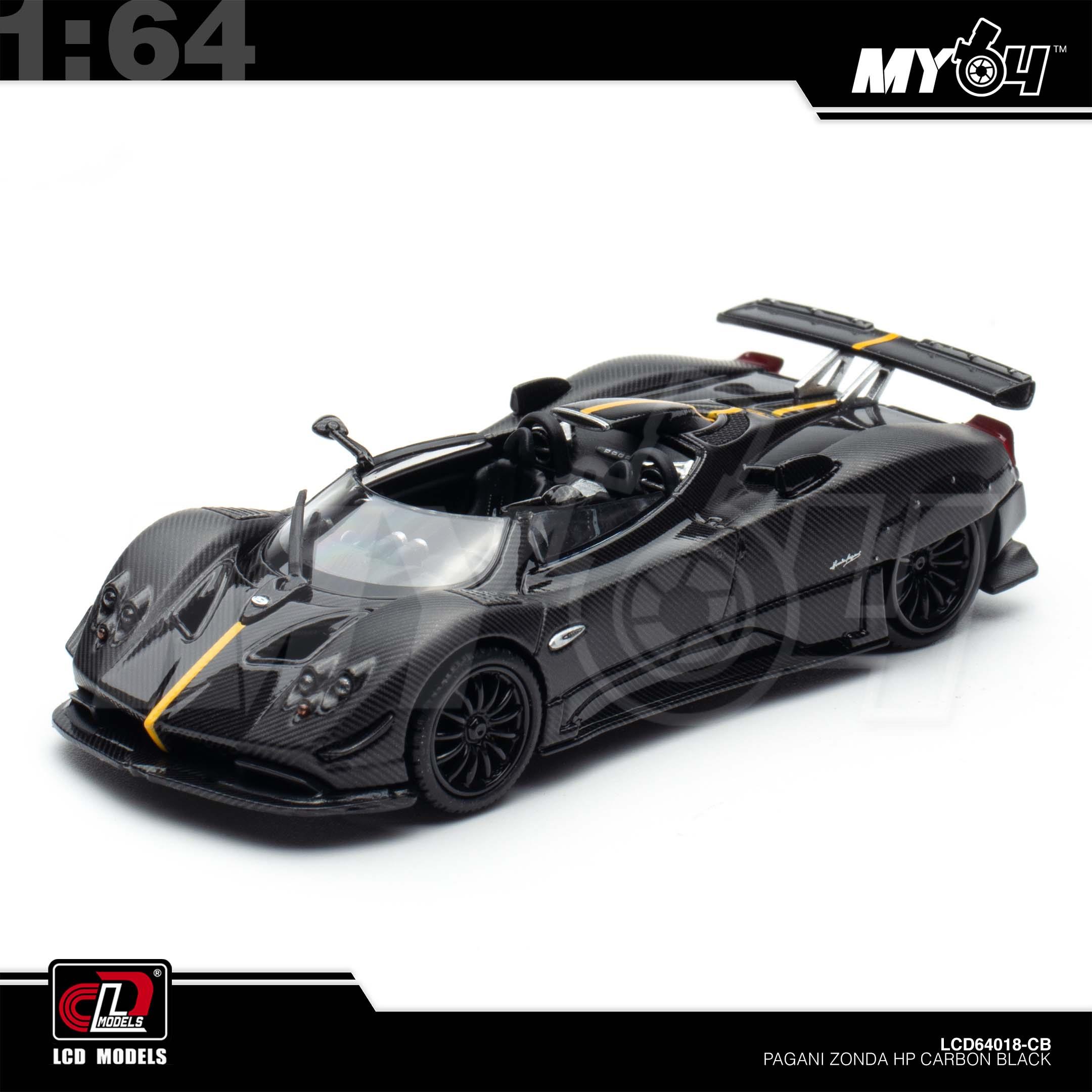 1:64 LCD MODEL Pagani Zonda HP Carbon Black