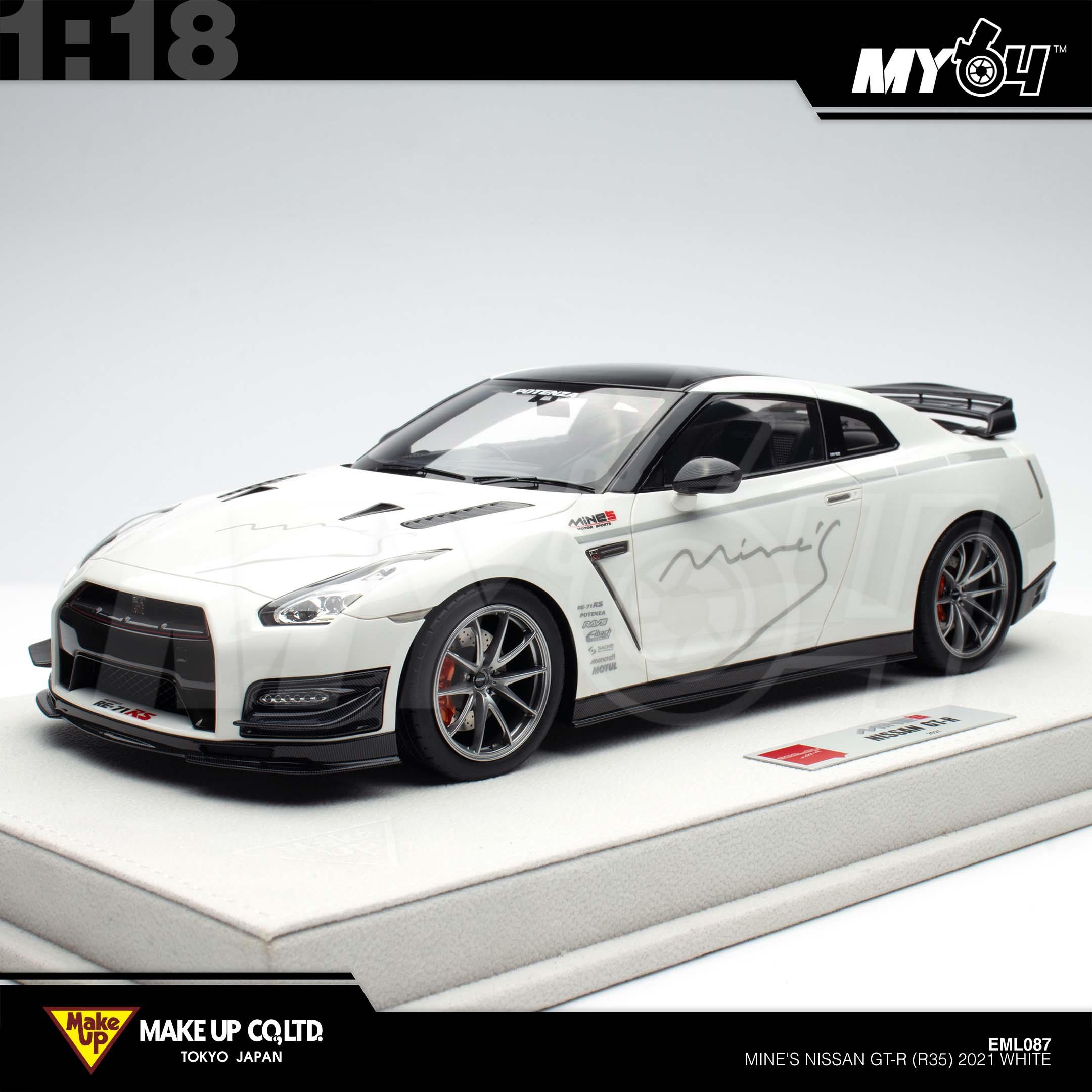 1:18 MAKE UP Mine's Nissan GT-R (R35) 2021 White
