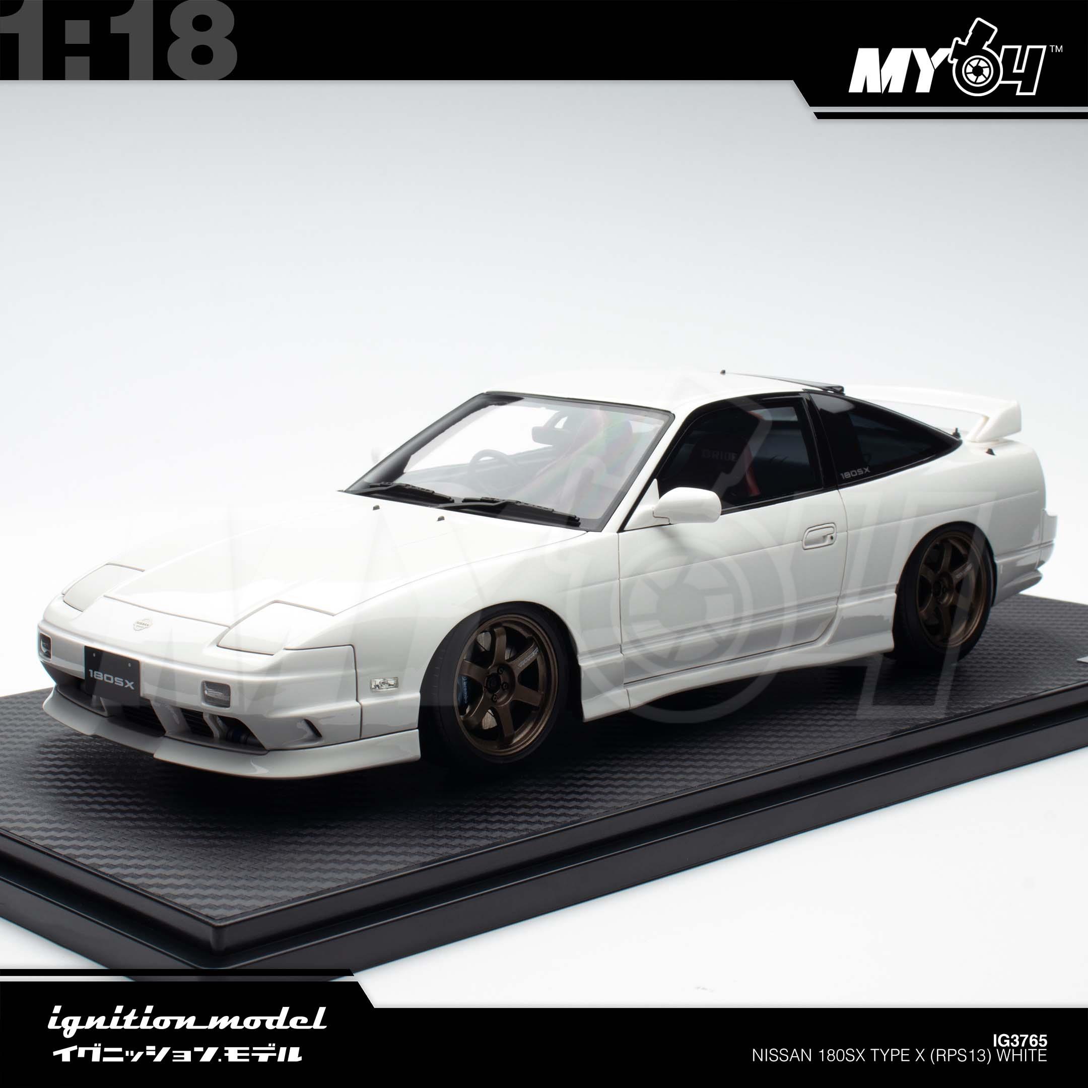 1:18 IGNITION MODEL Nissan 180SX Type X (RPS13) White