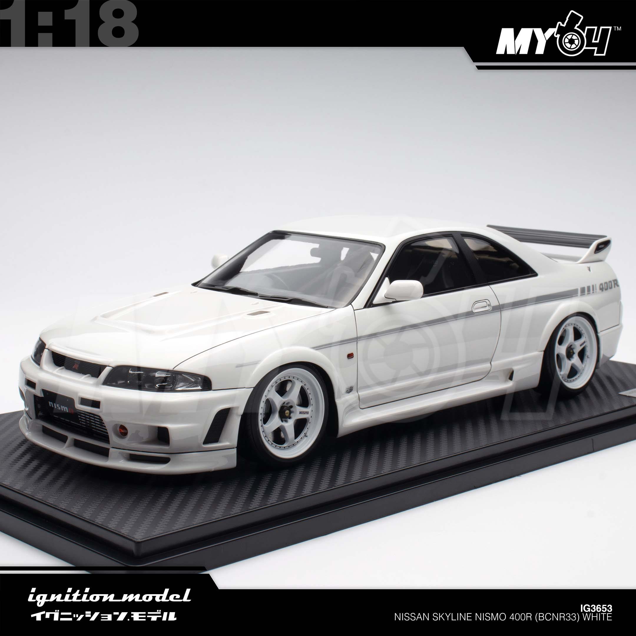 1:18 IGNITION MODEL Nissan Skyline Nismo 400R (BCNR33) White