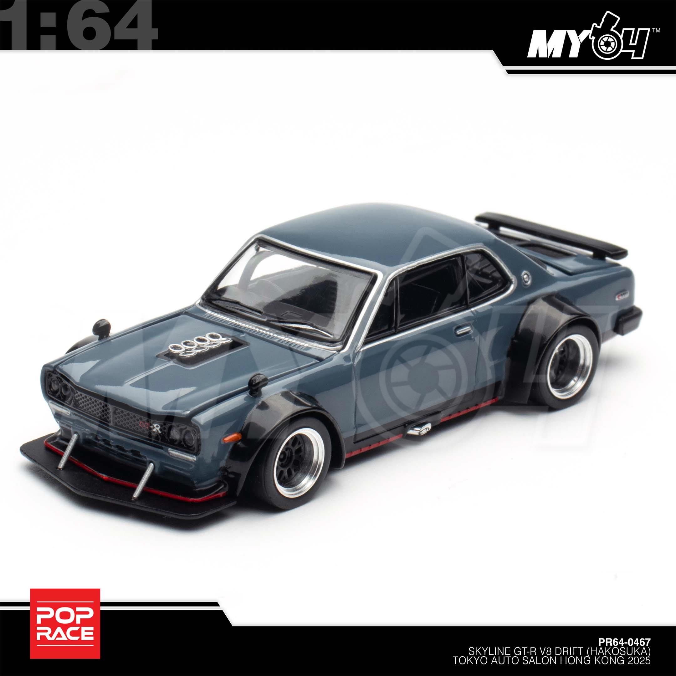 1:64 POP RACE Skyline GT-R V8 Drift (Hakosuka) Tokyo Auto Salon Hong Kong 2025