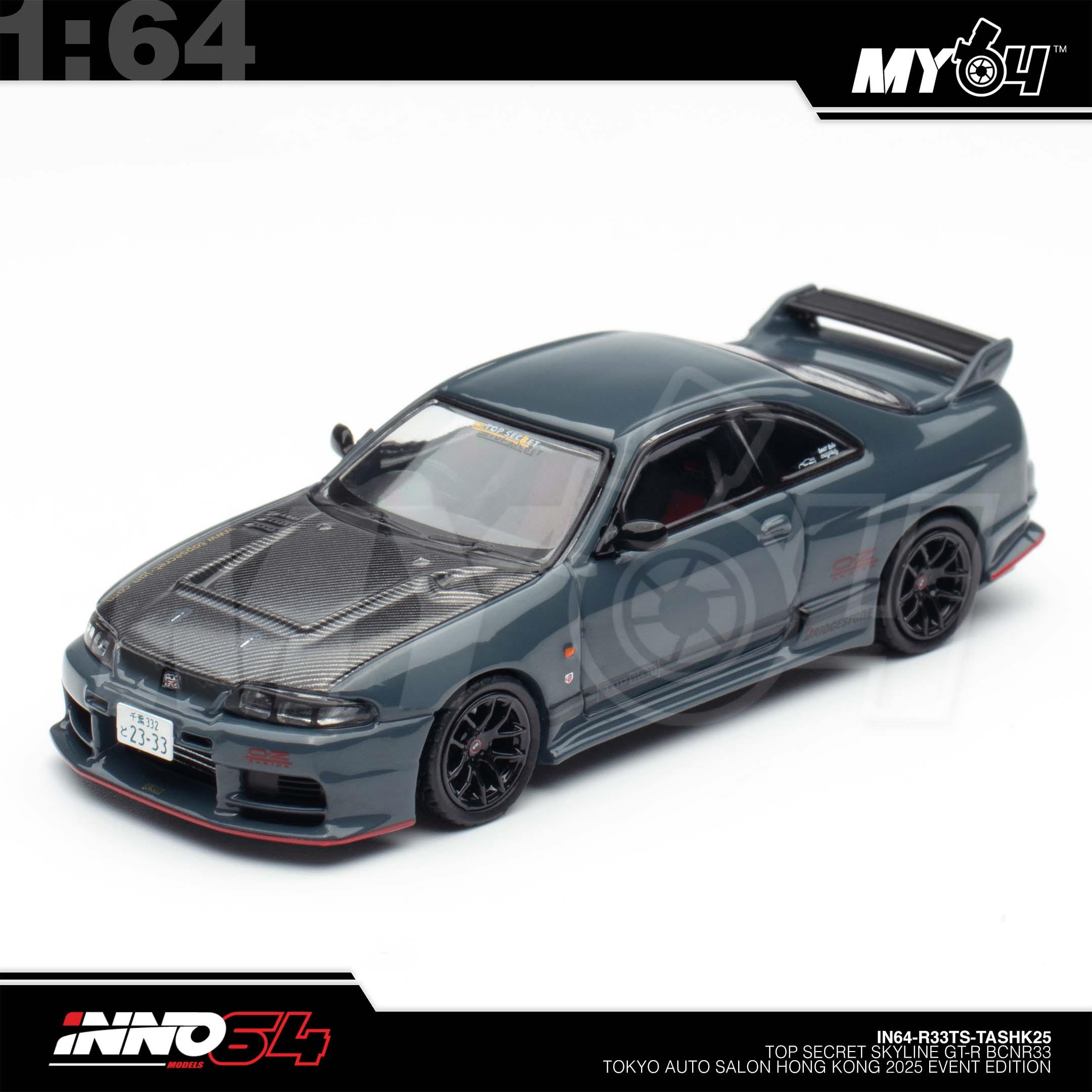 1:64 INNO64 Top Secret Skyline GT-R BCNR33 Tokyo Auto Salon Hong Kong 2025 Event Edition