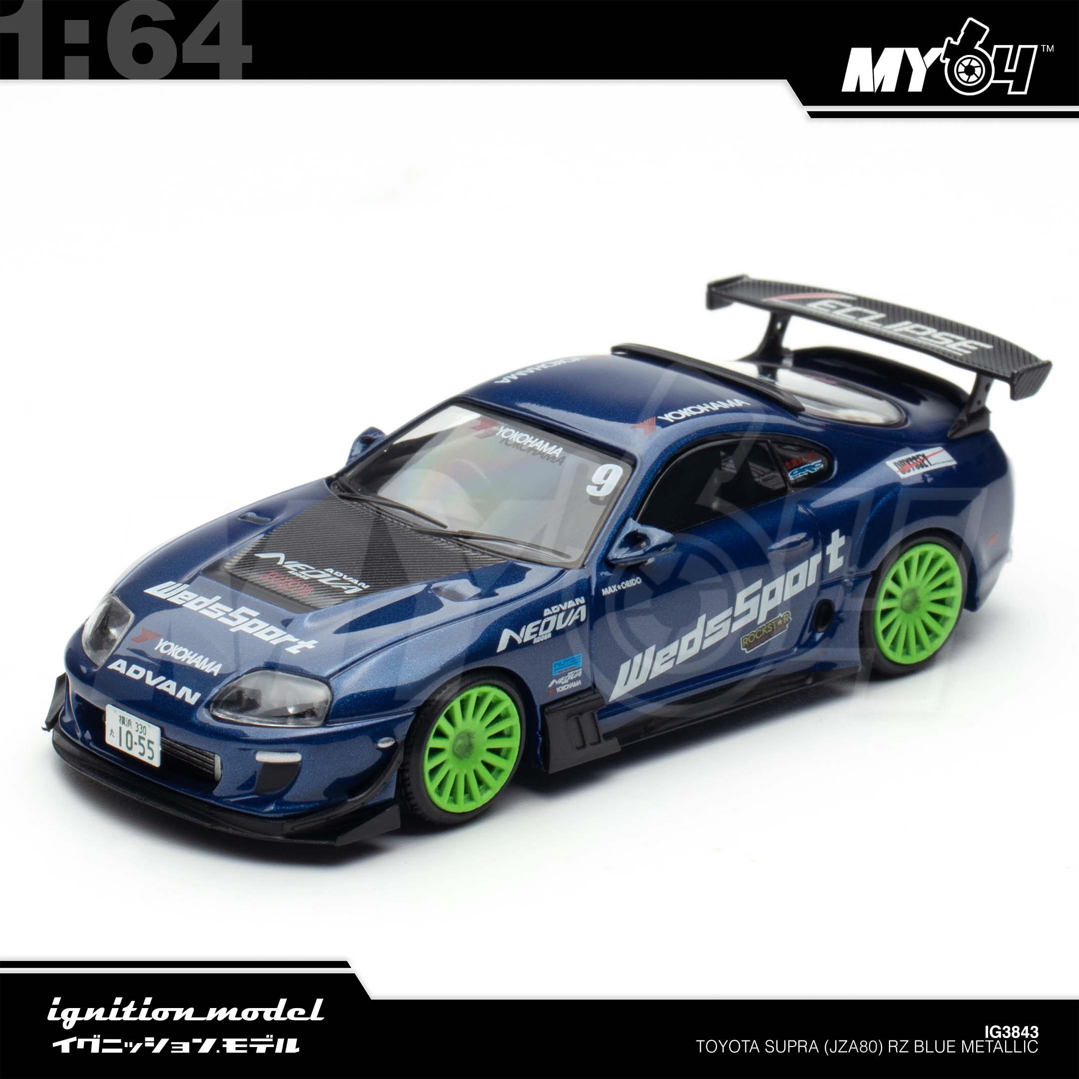 1:64 IGNITION MODEL Toyota Supra (JZA80) RZ Blue Metallic