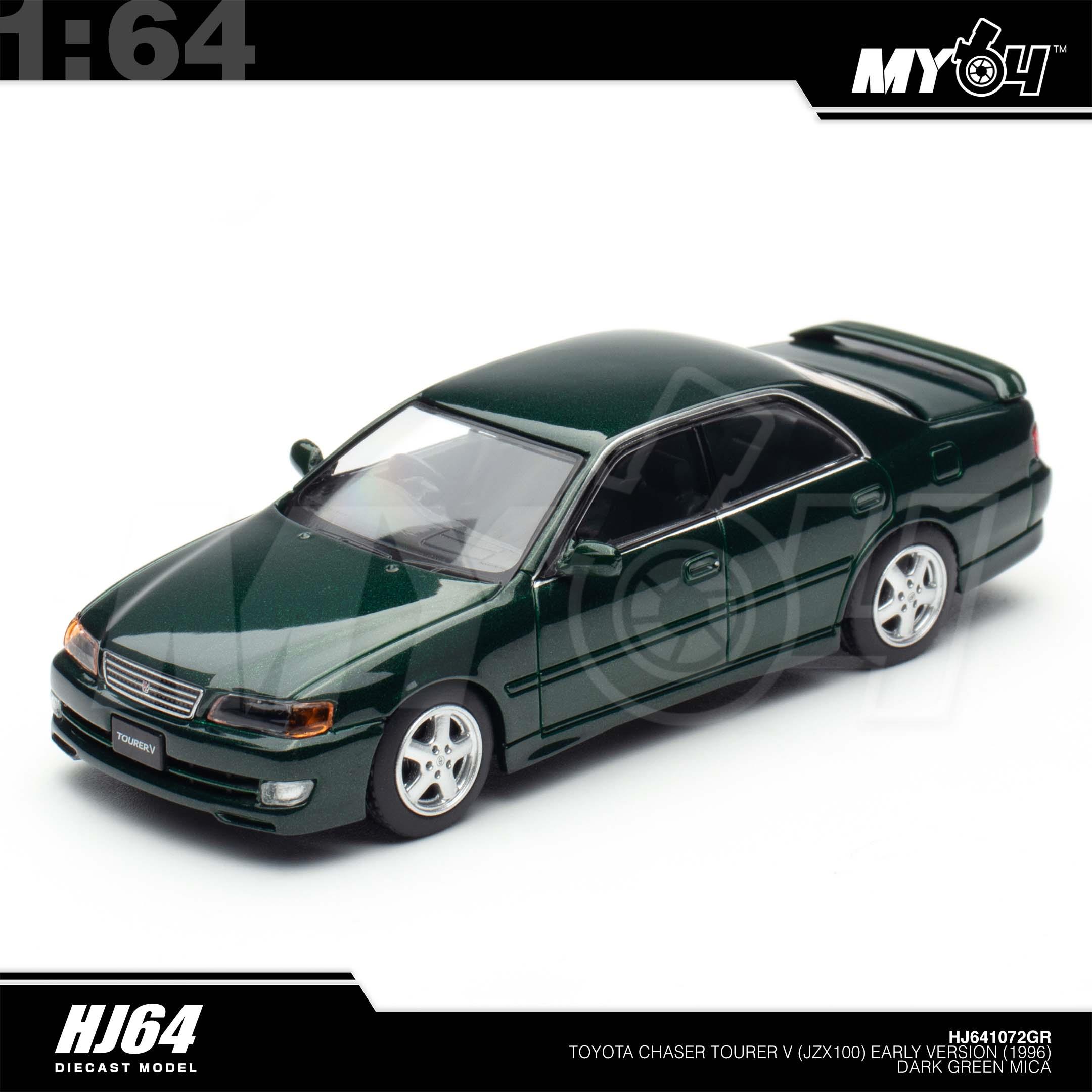 1:64 HOBBY JAPAN Toyota Chaser Tourer V (JZX100) Early Version (1996) Dark Green Mica