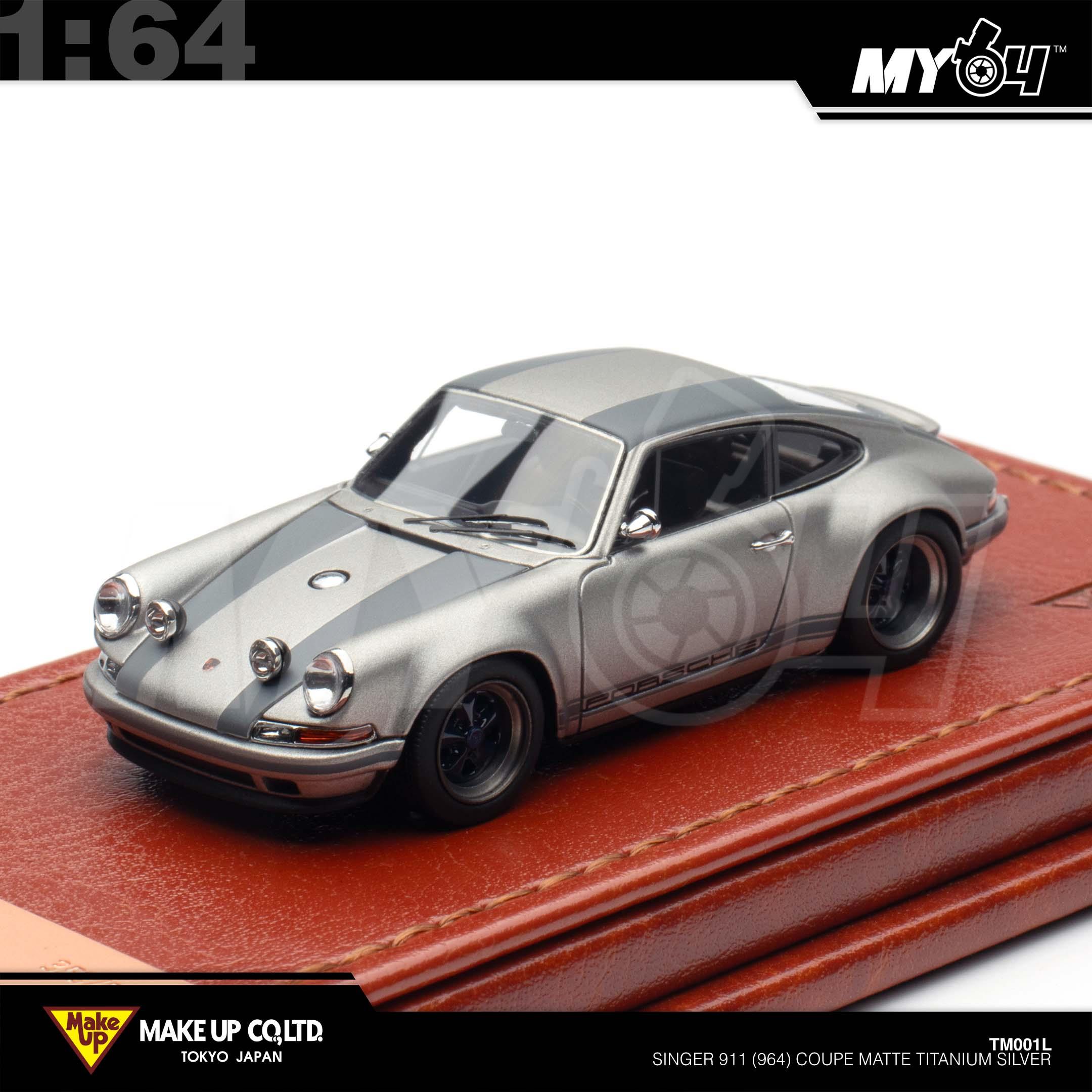 1:64 MAKE UP Singer 911 (964) Coupe Matte Titanium Silver
