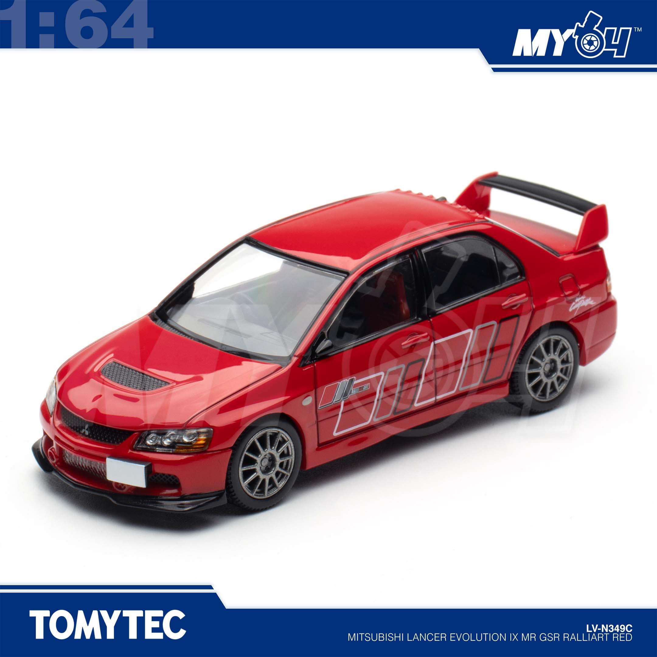 1:64 TOMYTEC Mitsubishi Lancer Evolution IX MR GSR Ralliart Red