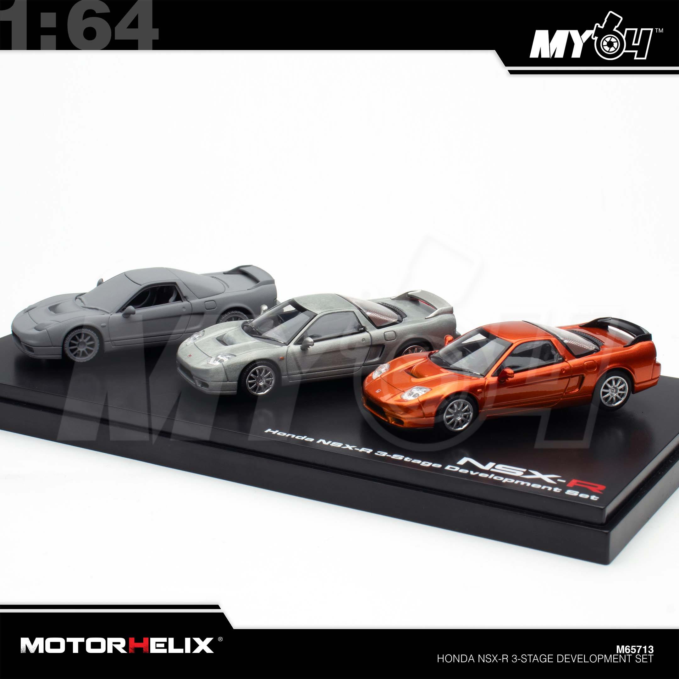 1:64 MOTORHELIX Honda NSX-R 3-Stage Development Set