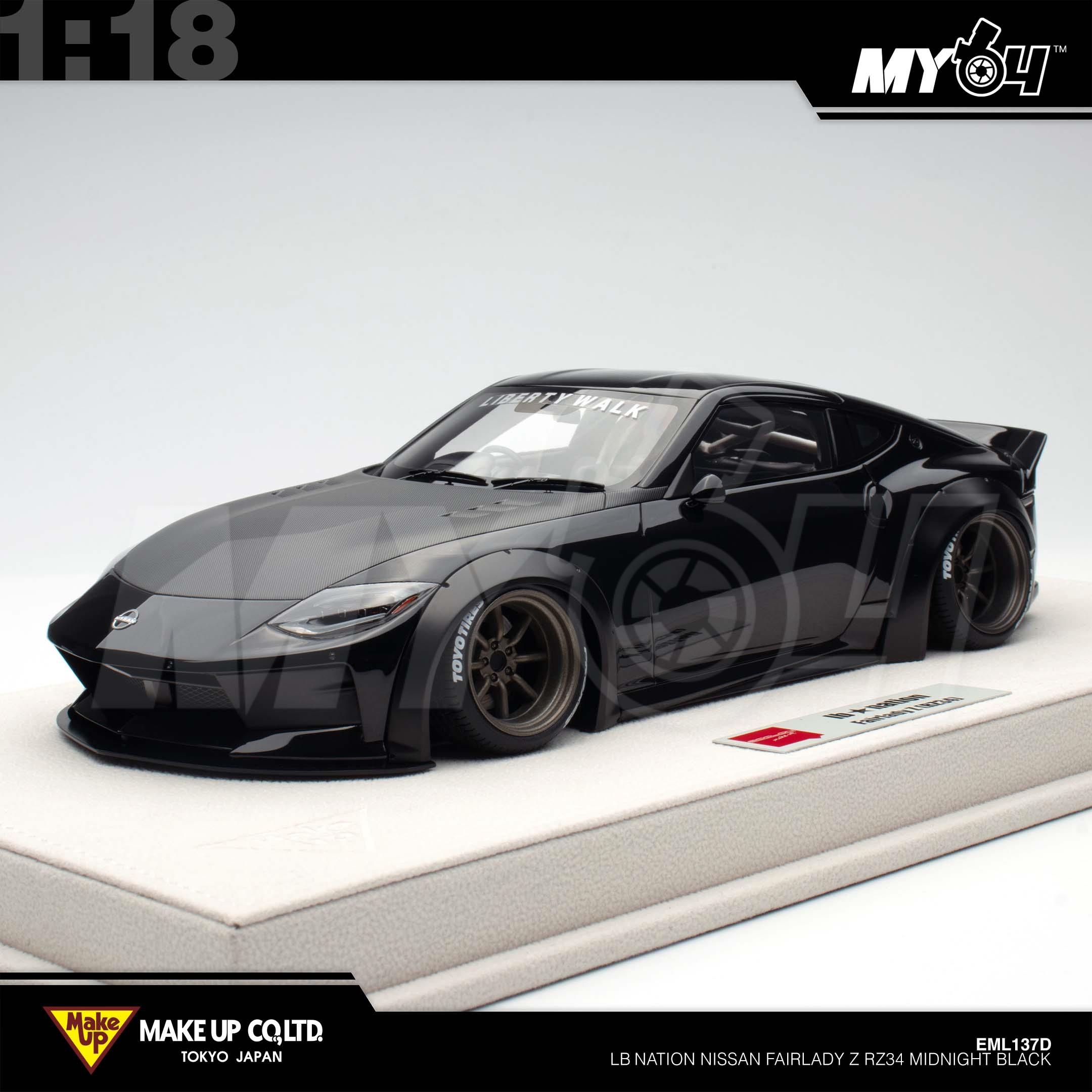 1:18 MAKE UP LB Nation Nissan Fairlady Z RZ34 Midnight Black