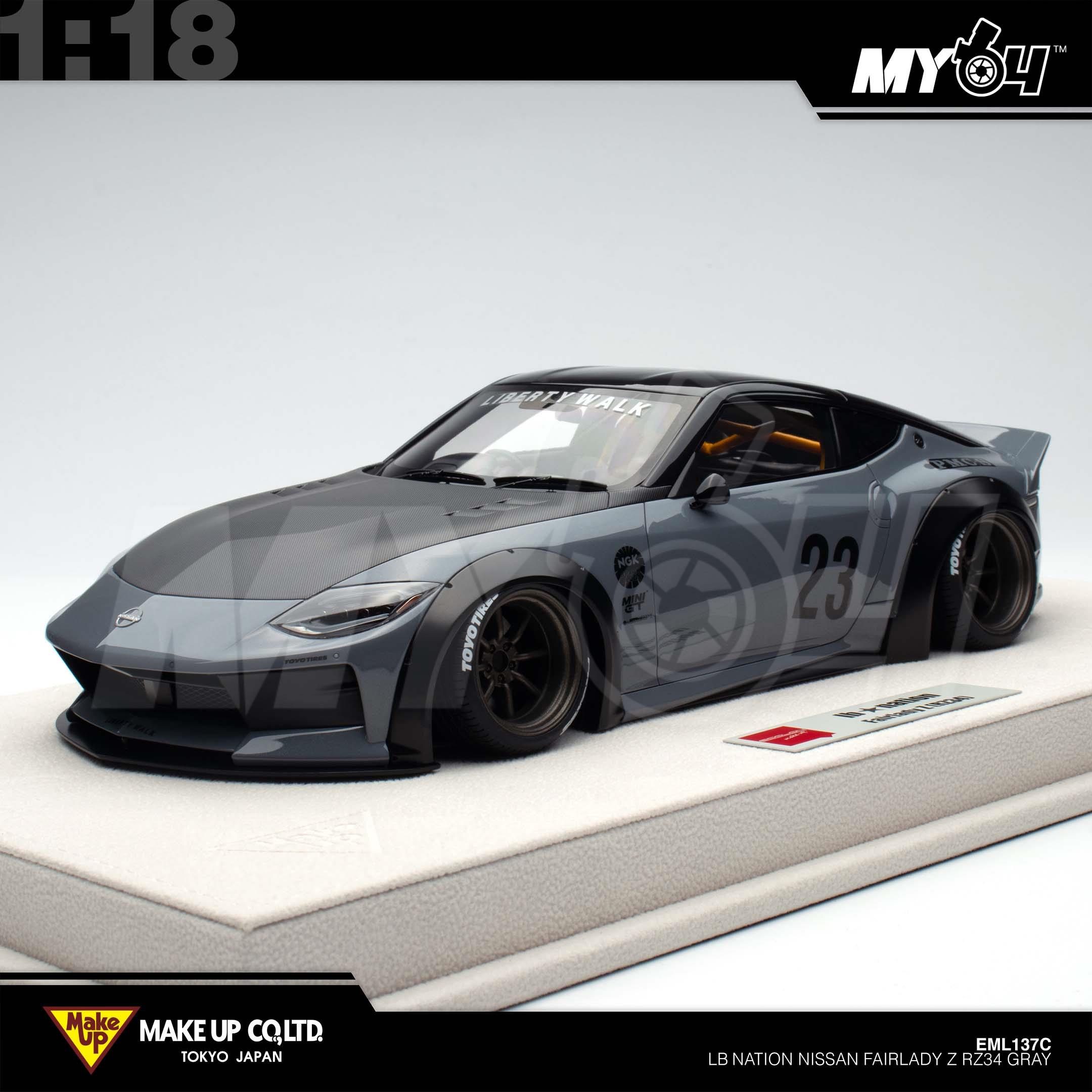1:18 MAKE UP LB Nation Nissan Fairlady Z RZ34 Gray