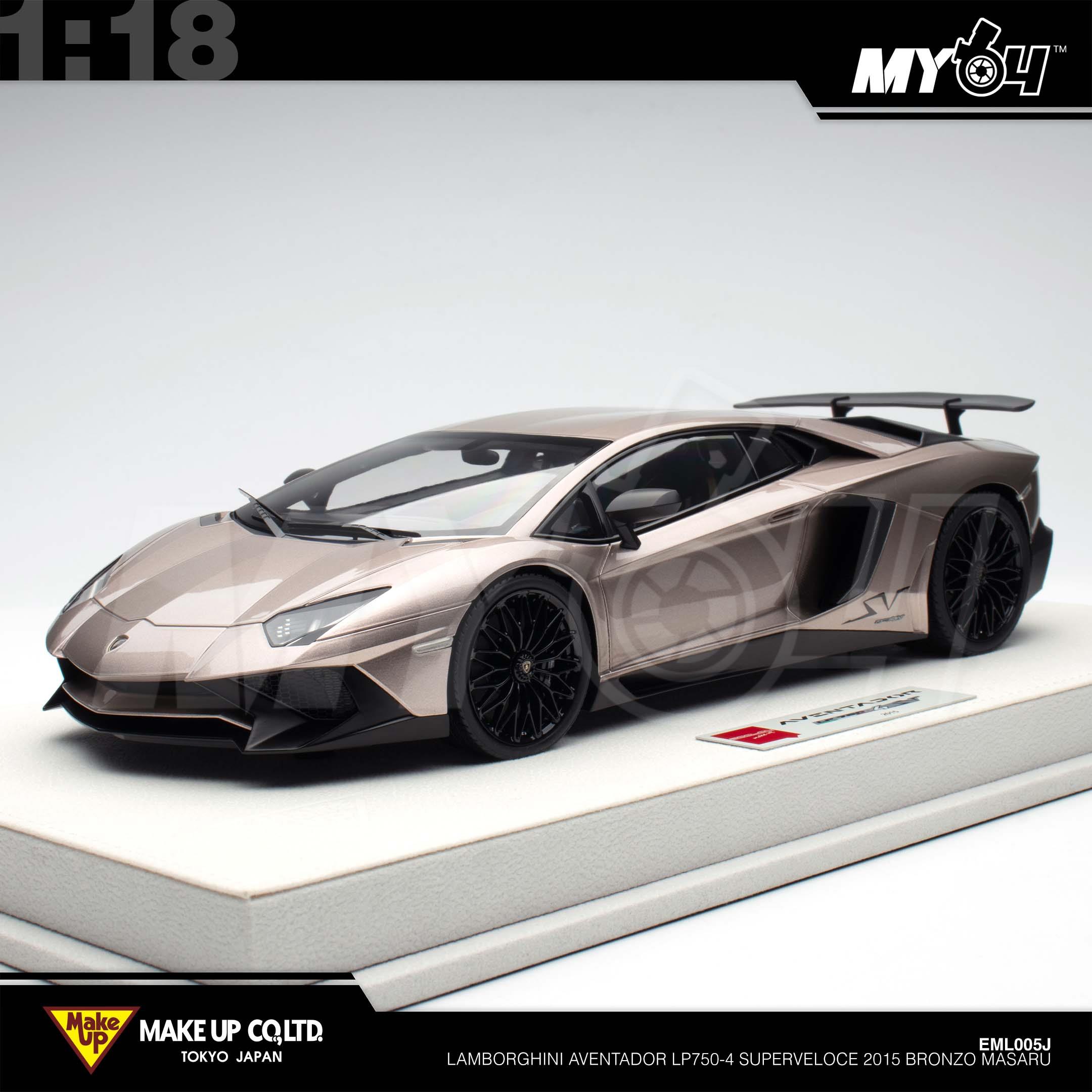 1:18 MAKE UP Lamborghini Aventador LP750-4 Superveloce 2015 Bronzo Masaru
