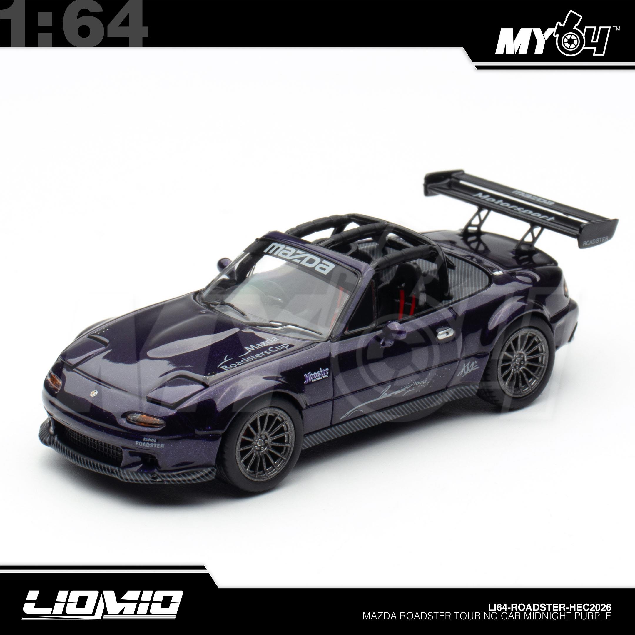 1:64 LIOMIO Mazda Roadster Touring Car Midnight Purple