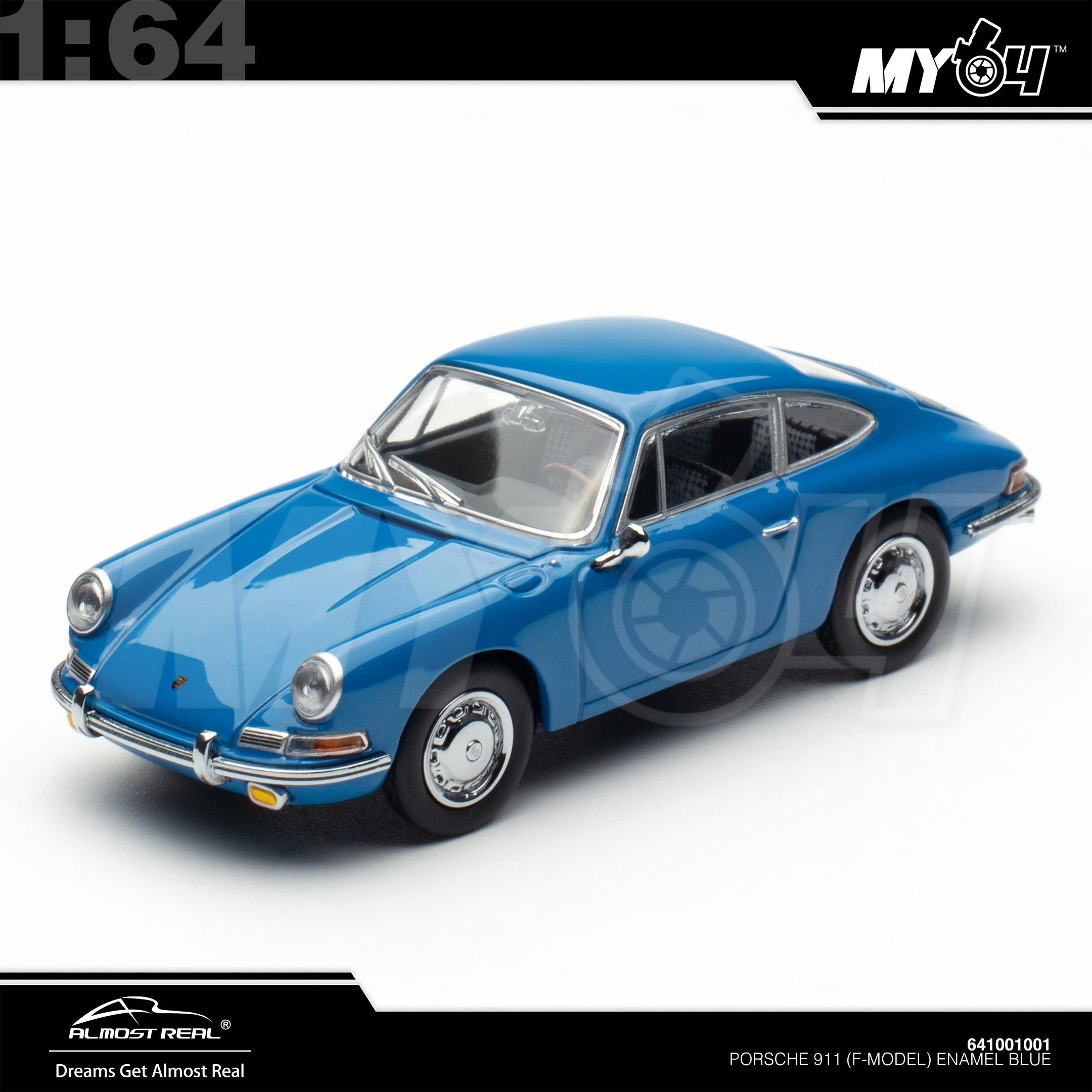 1:64 ALMOST REAL Porsche 911 (F-Model) Enamel Blue