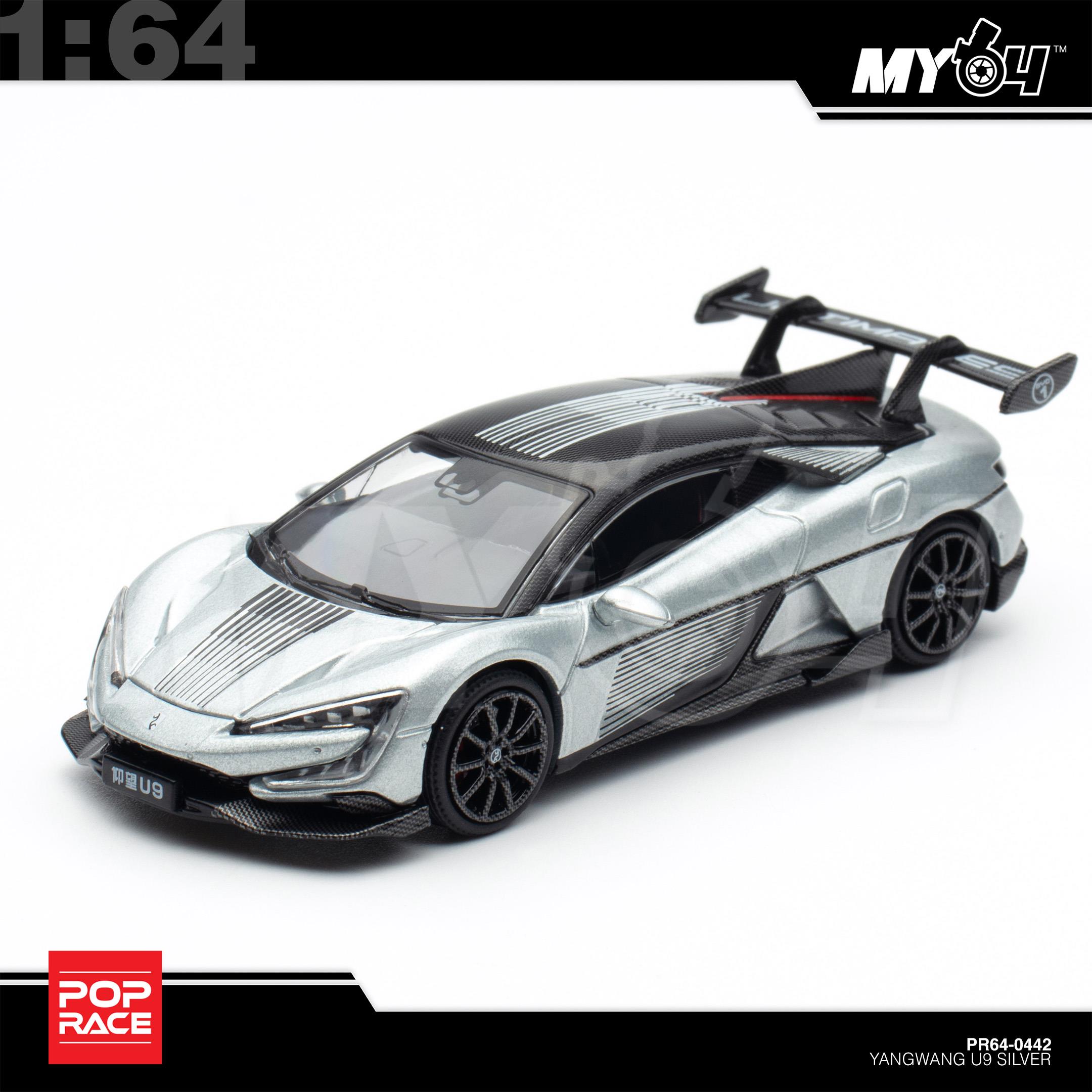 1:64 POP RACE Yangwang U9 Silver
