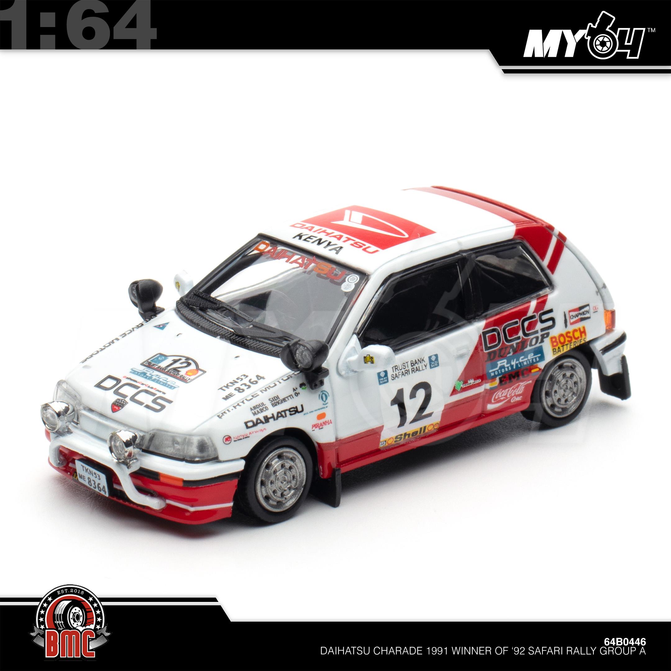 1:64 BMC Daihatsu Charade 1991 Winner of '92 Safari Rally Group A