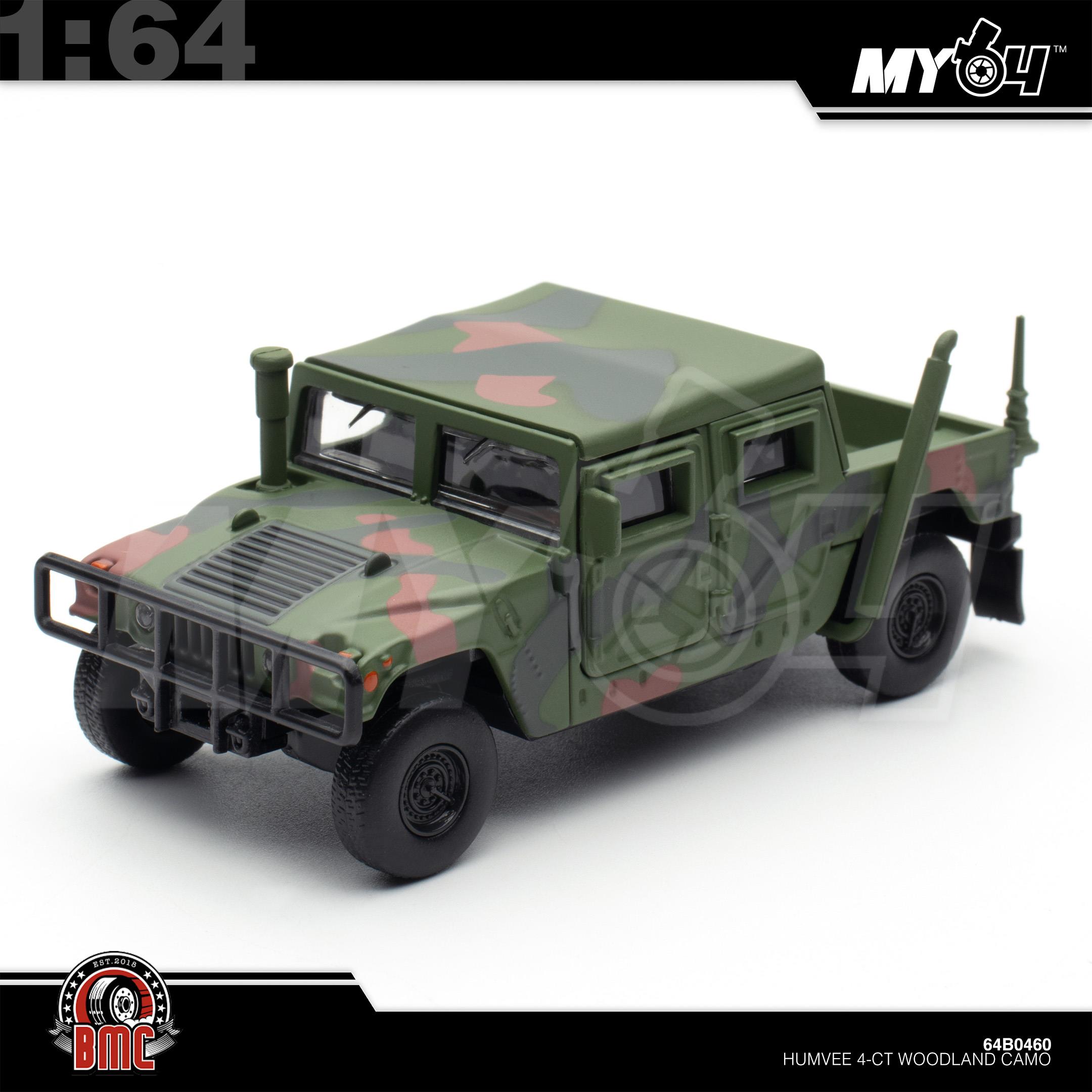 1:64 BMC Humvee 4-CT Woodland Camo