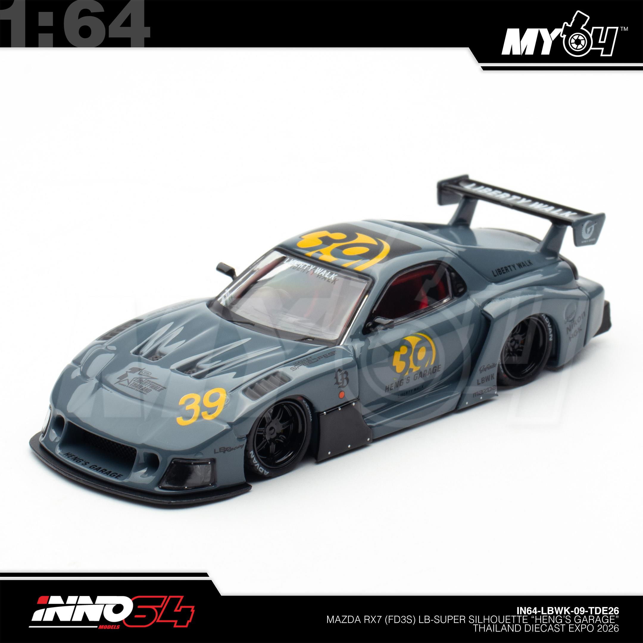 Mazda RX7 (FD3S) LB-Super Silhouette "Heng's Garage" Thailand Diecast Expo 2026