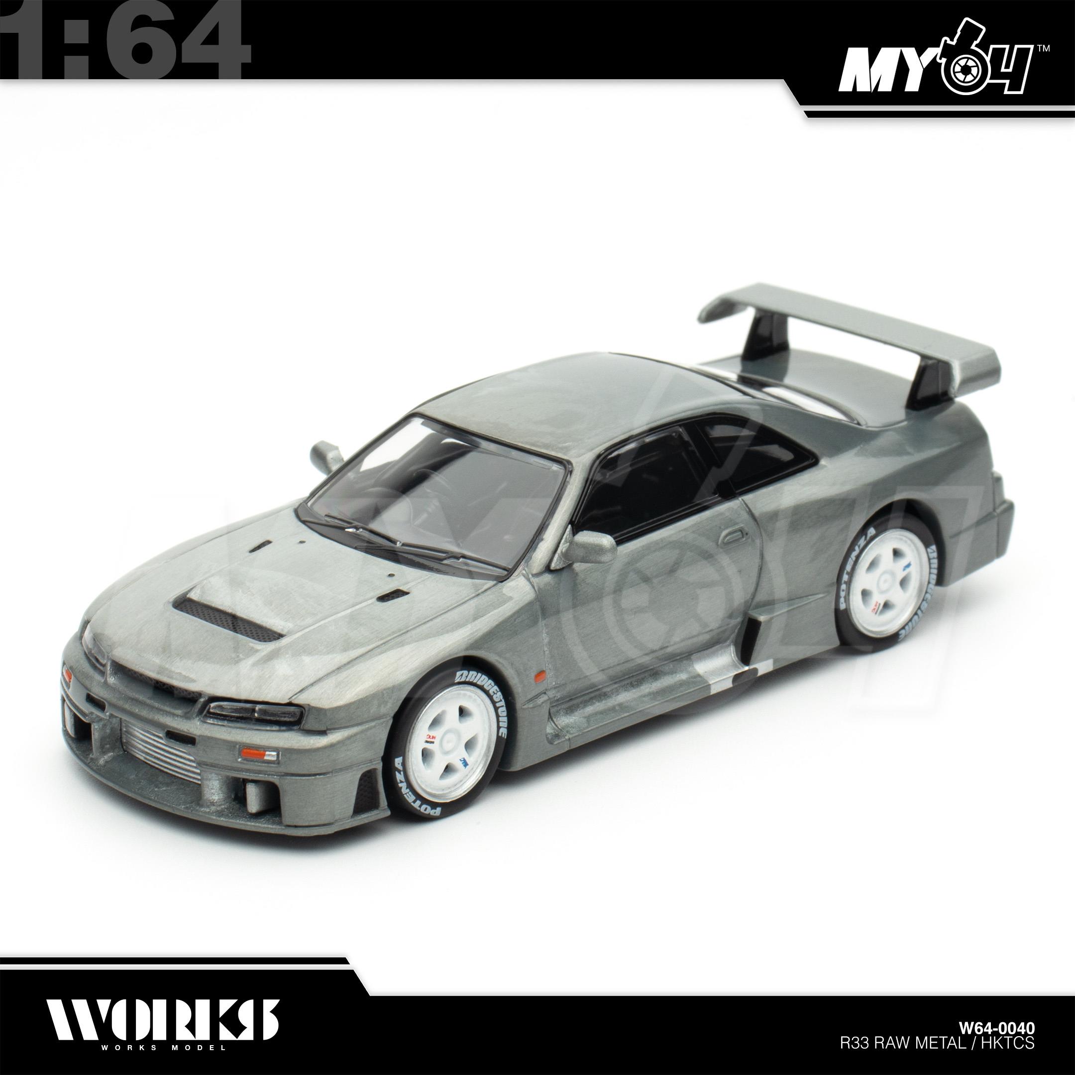 1:64 WORKS MODEL R33 Raw Metal / HKTCS