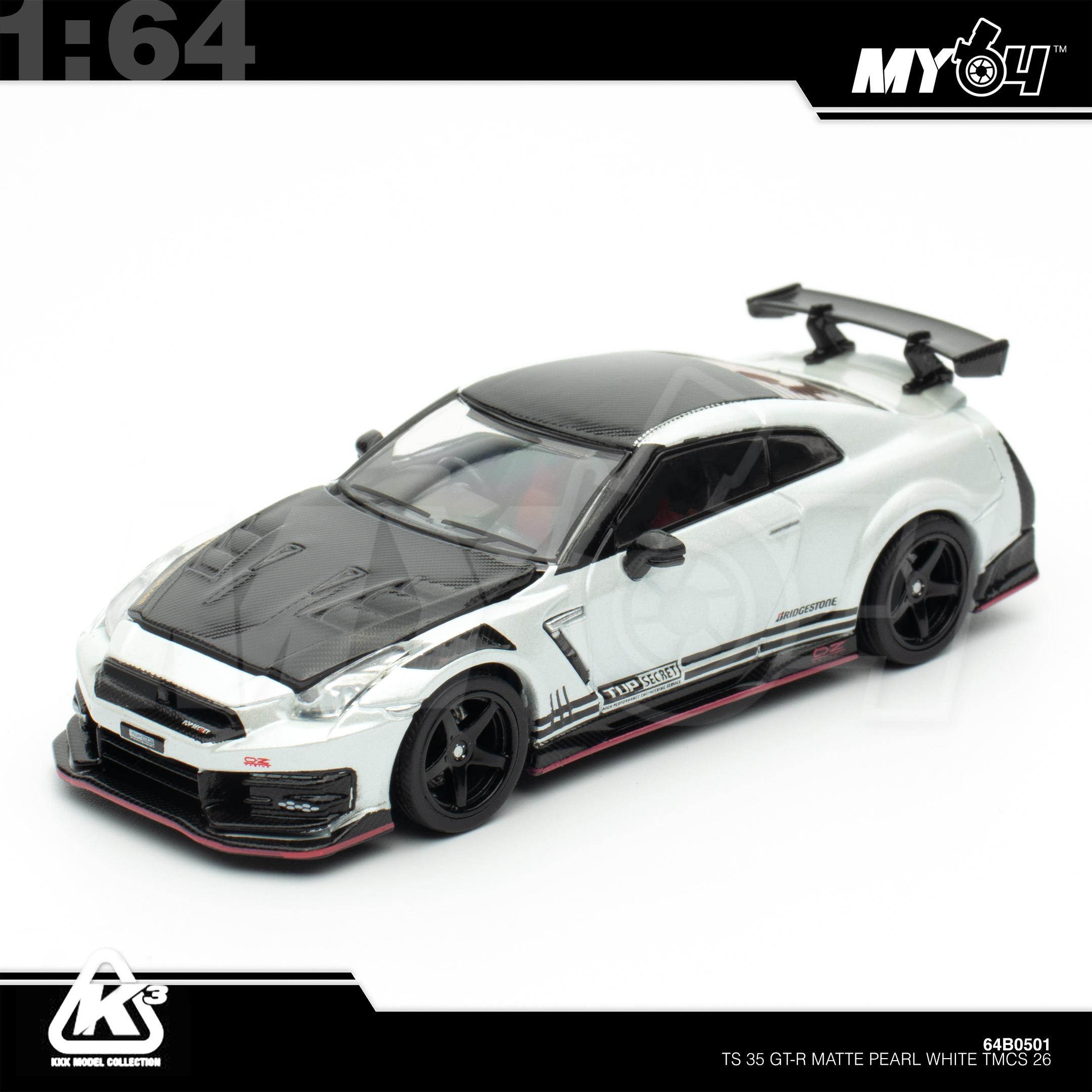 1:64 KKK MODEL TS 35 GT-R Matte Pearl White TMCS 26