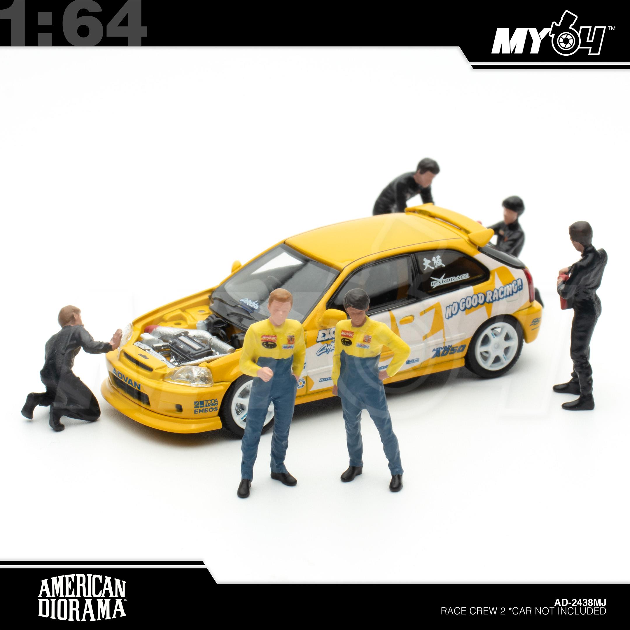 1:64 AMERICAN DIORAMA Race Crew 2 *Car not Included
