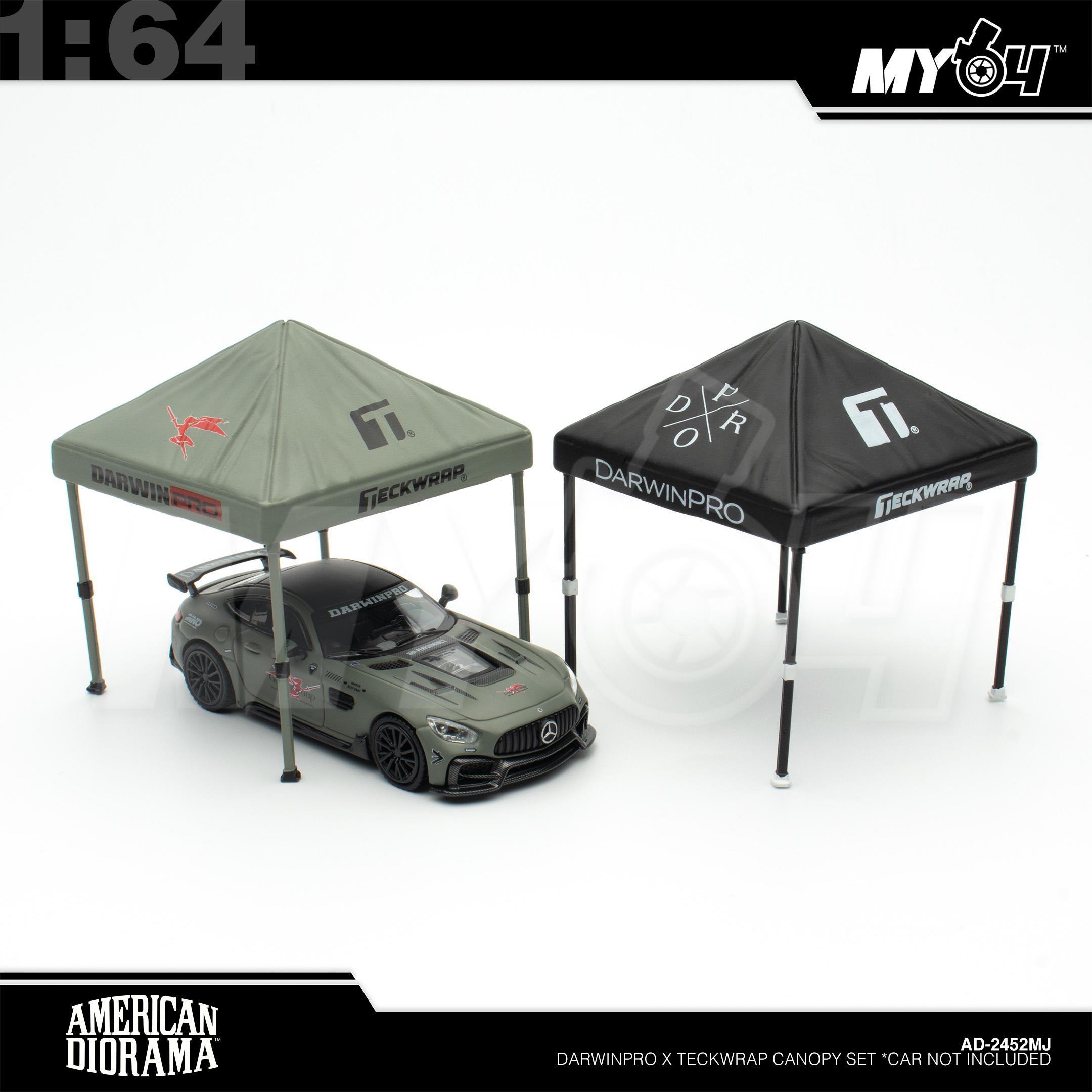1:64 AMERICAN DIORAMA DarwinPro X Teckwrap Canopy Set *Car not Included