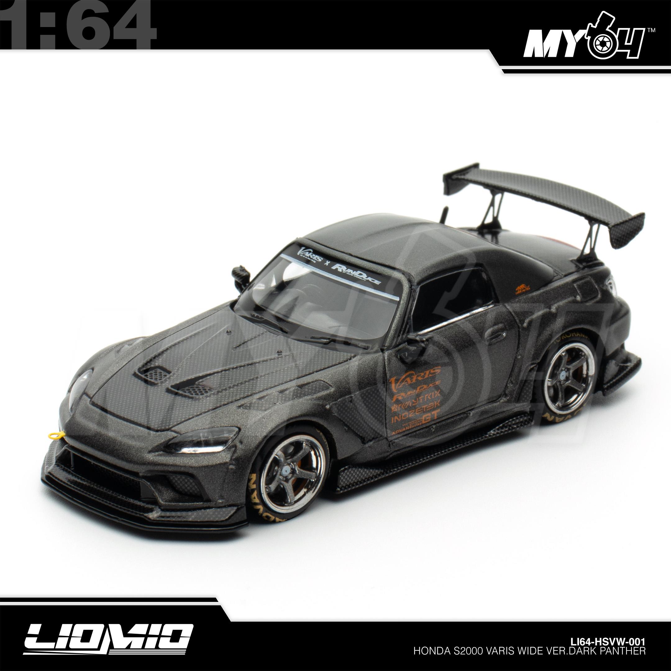 1:64 LIOMIO Honda S2000 Varis Wide Ver. Dark Panther