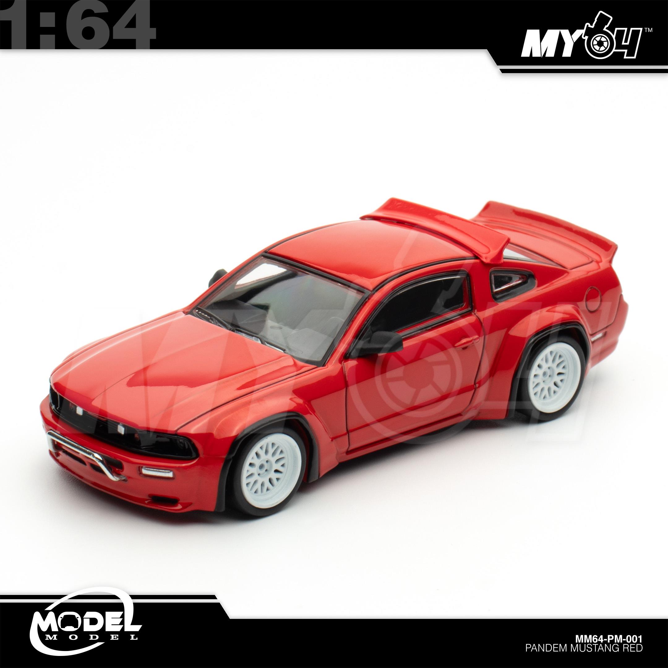 1:64 MODELMODEL Pandem Mustang Red