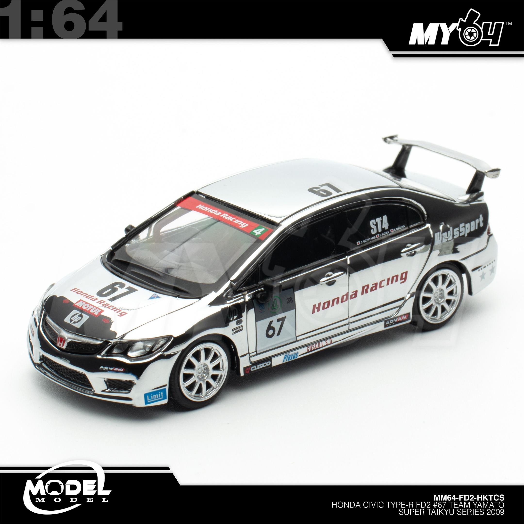 1:64 MODELMODEL Honda Civic Type-R FD2 #67 Team Yamato Super Taikyu Series 2009