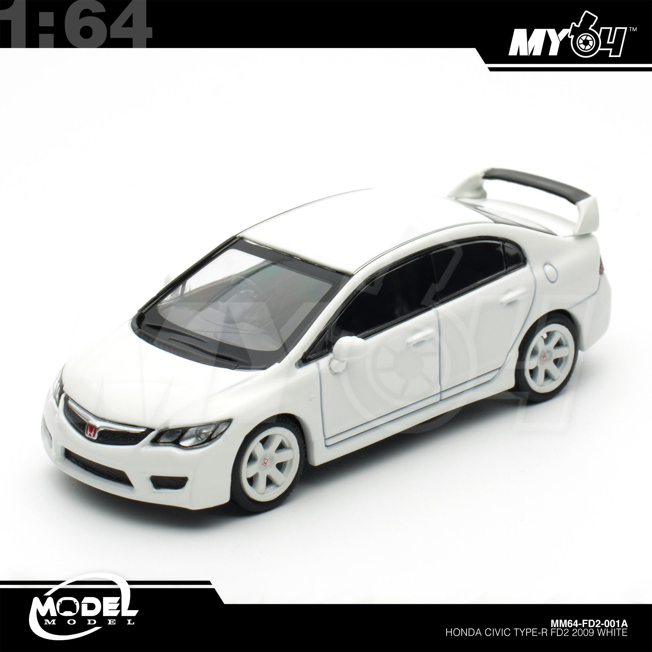 1:64 MODELMODEL Honda Civic Type-R FD2 2009 White